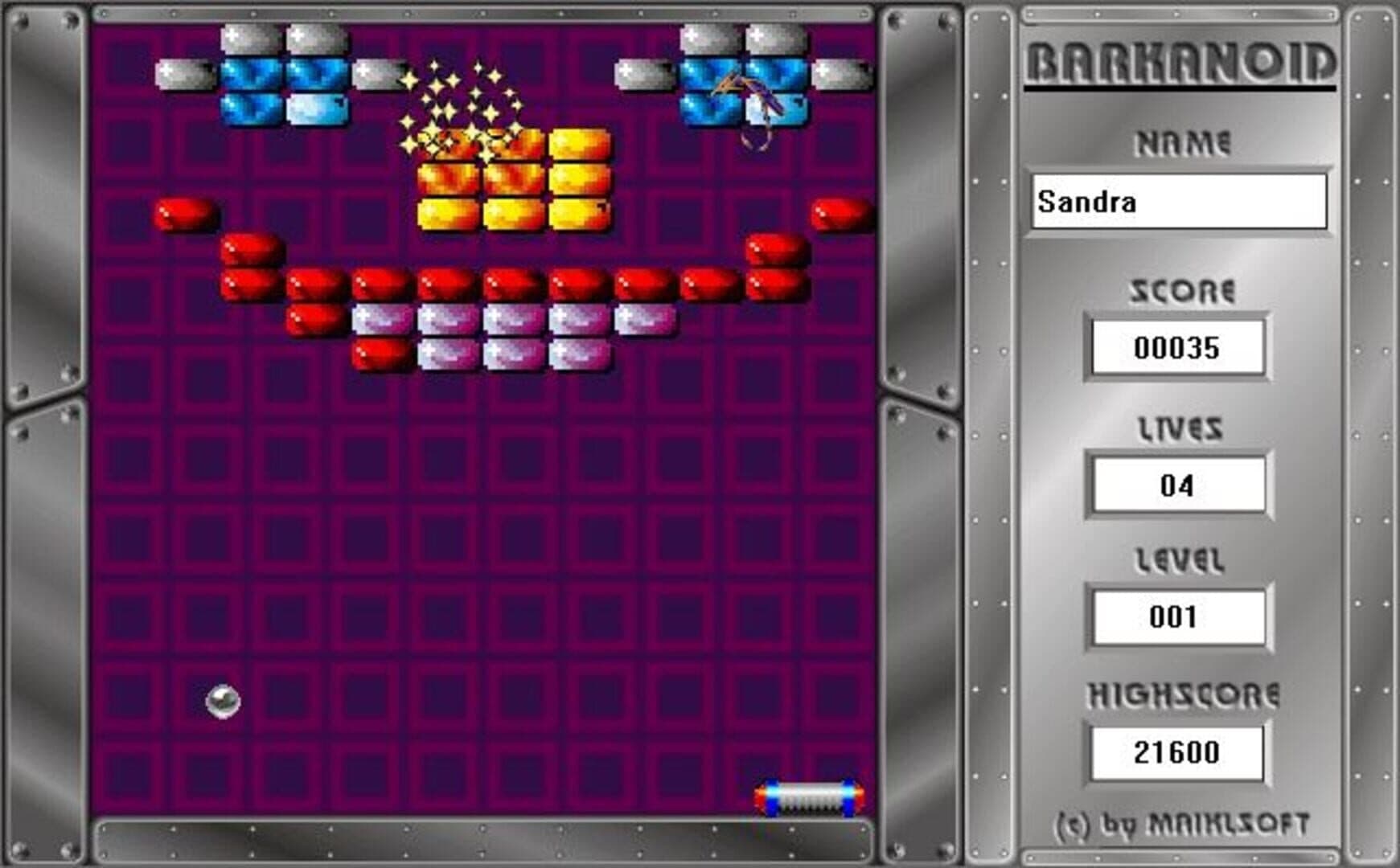 Barkanoid screenshot 1