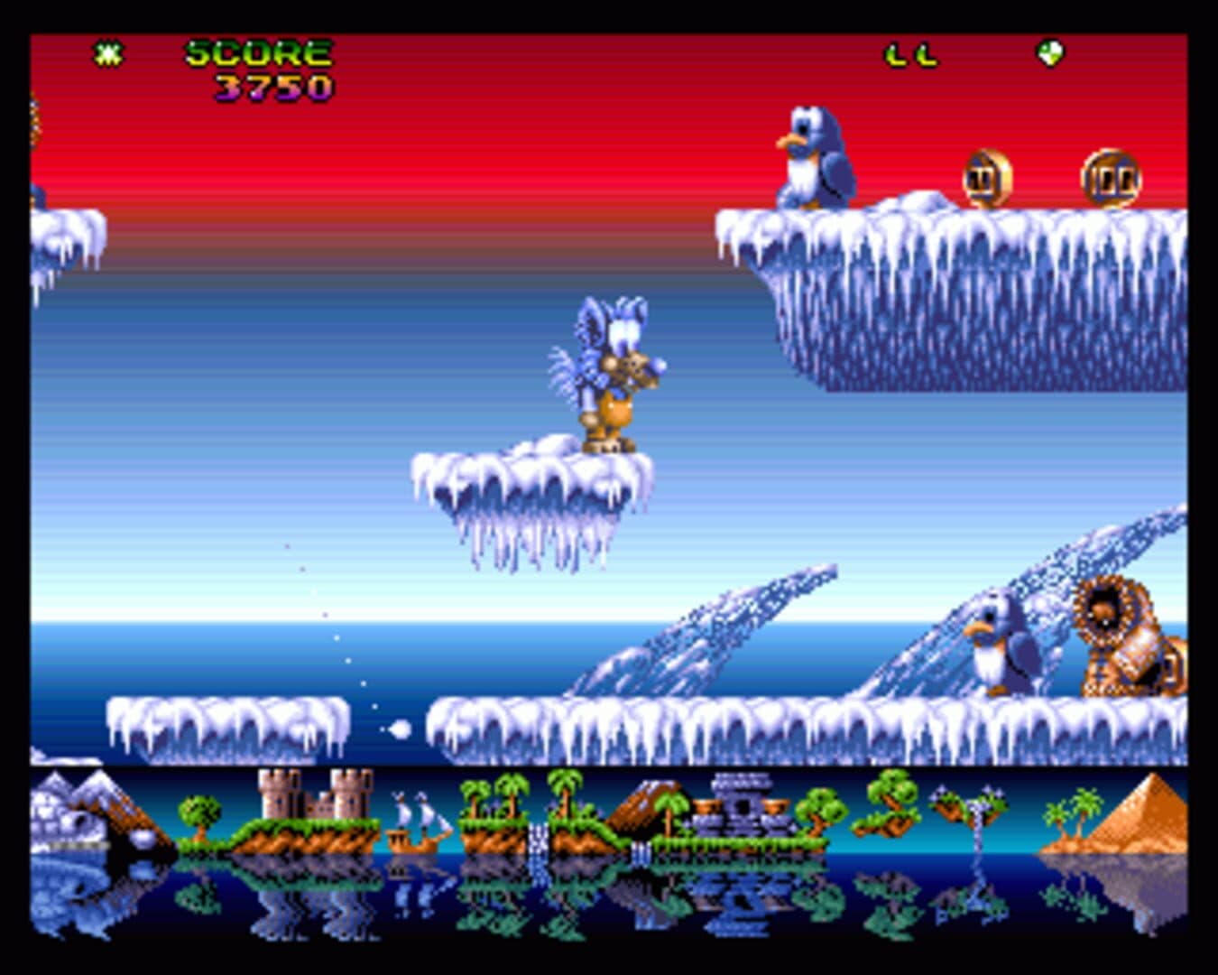 Fire & Ice: The Daring Adventures of Cool Coyote screenshot 1