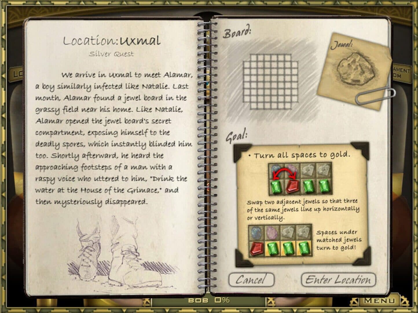 Jewel Quest Mysteries: Curse of the Emerald Tear screenshot 2