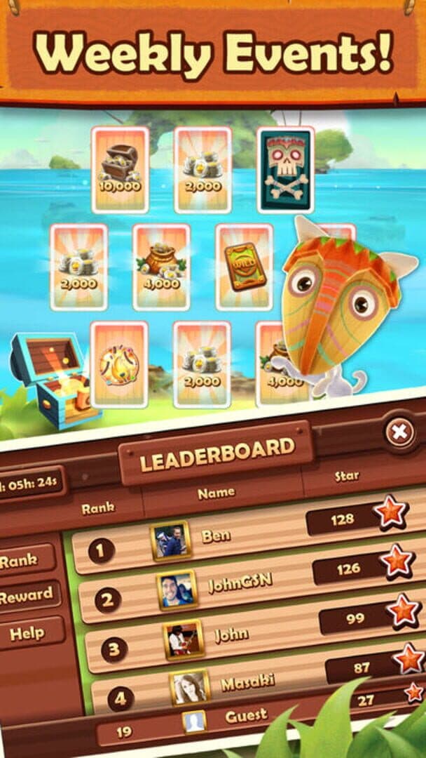 Tiki Solitaire TriPeaks screenshot 8