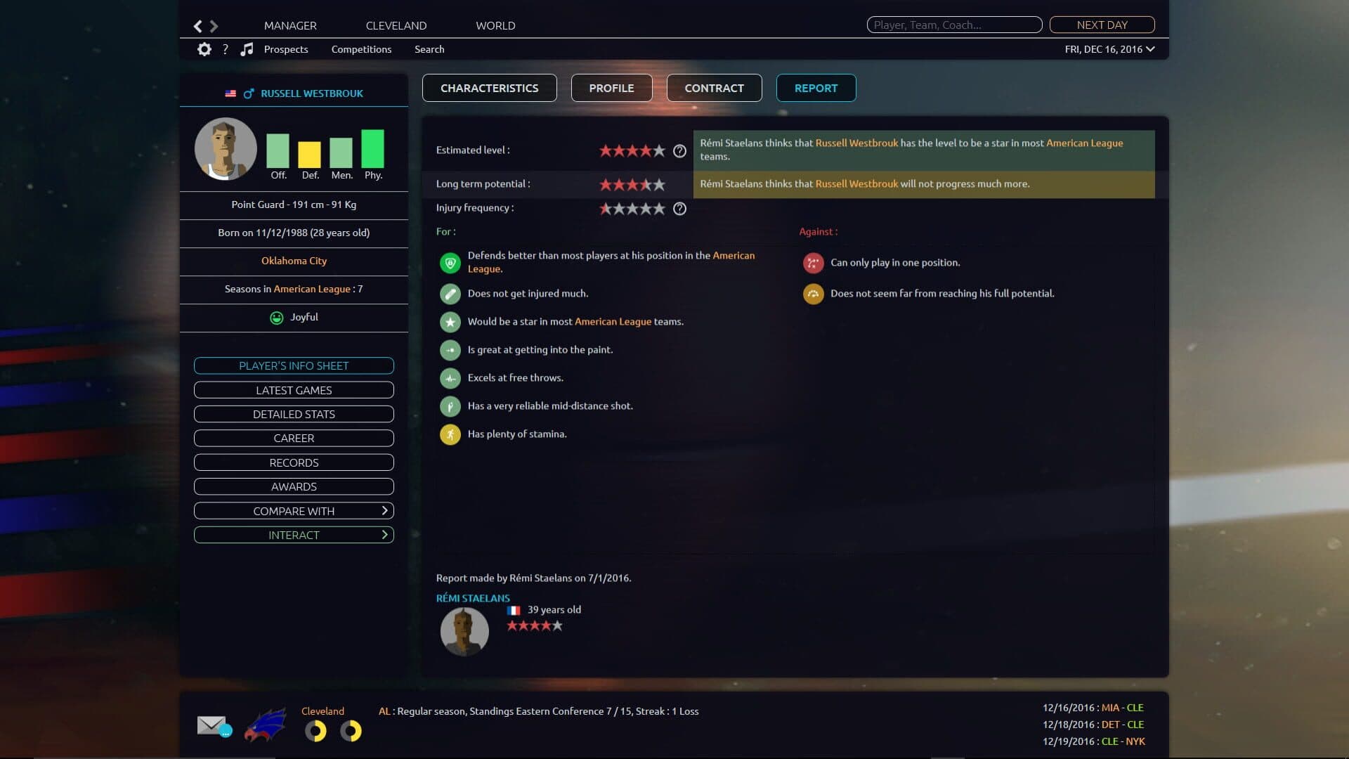 Pro Basketball Manager 2017 screenshot 1