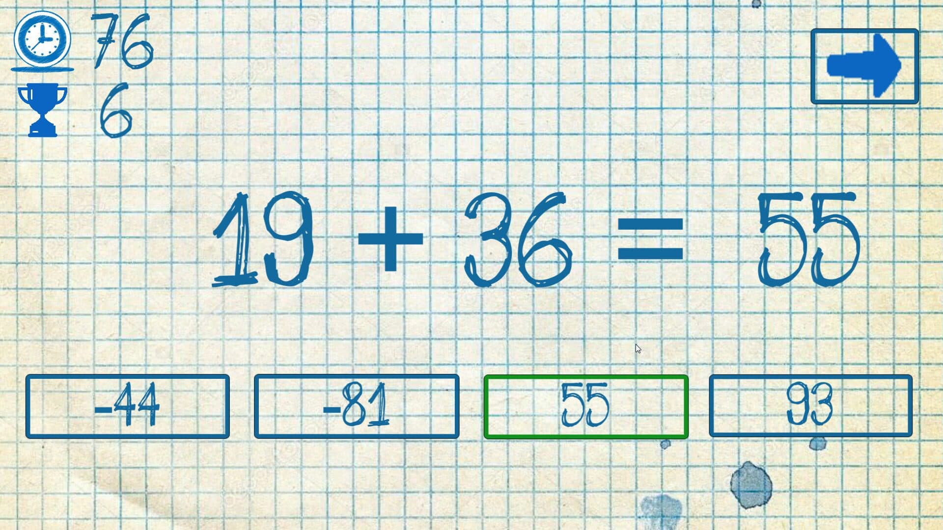 The young mathematician: Easy difficulty screenshot 1