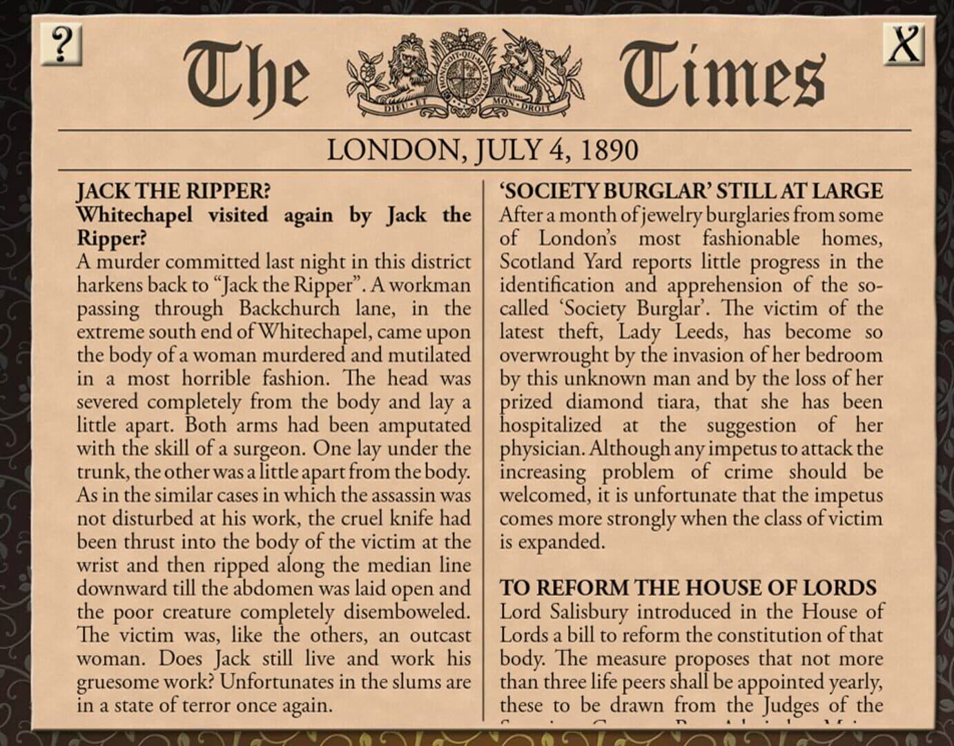 Sherlock Holmes Consulting Detective: The Case of the Mystified Murderess screenshot 2