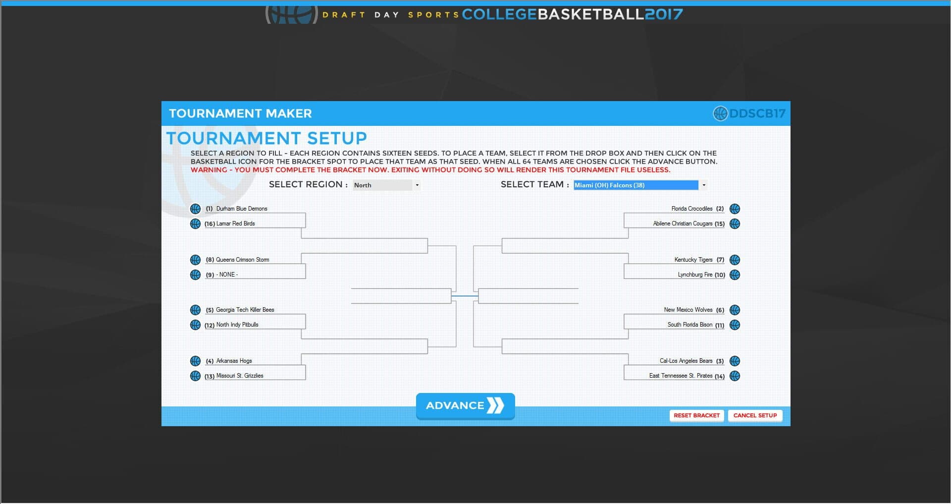 Draft Day Sports: College Basketball 2017 screenshot 4