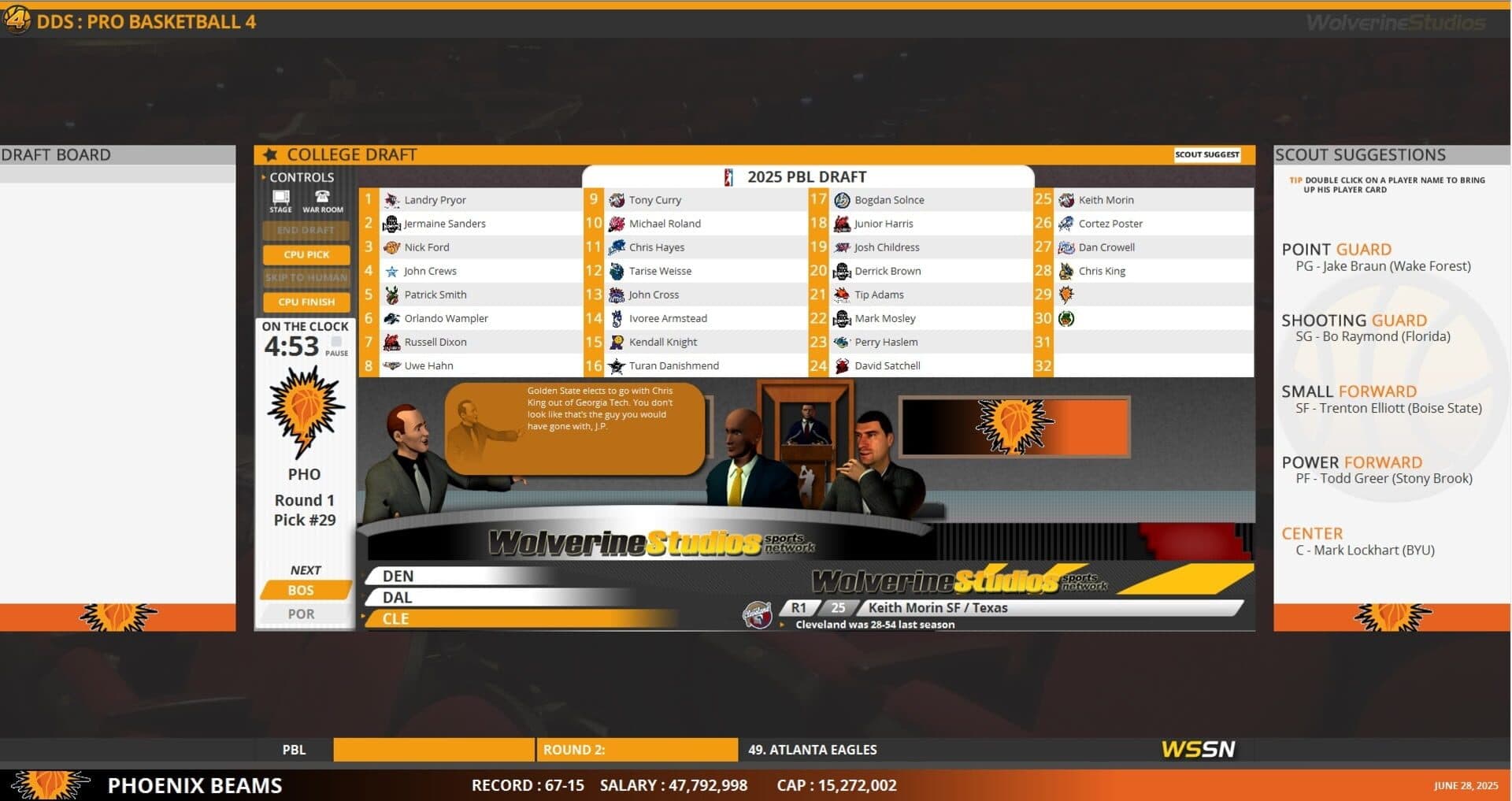 Draft Day Sports Pro Basketball 4 screenshot 4
