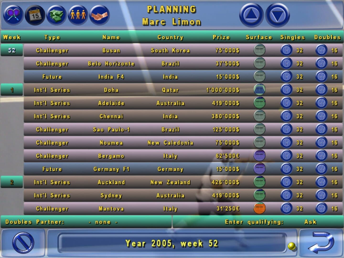 Tennis Elbow Manager screenshot 5