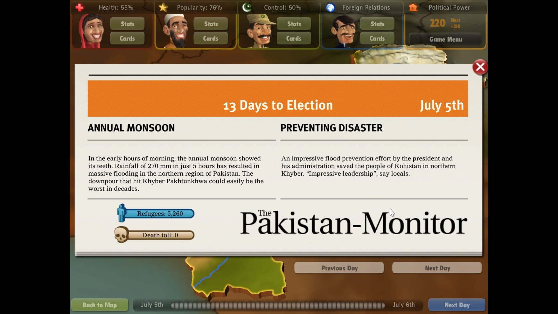 President for a Day - Floodings screenshot 5
