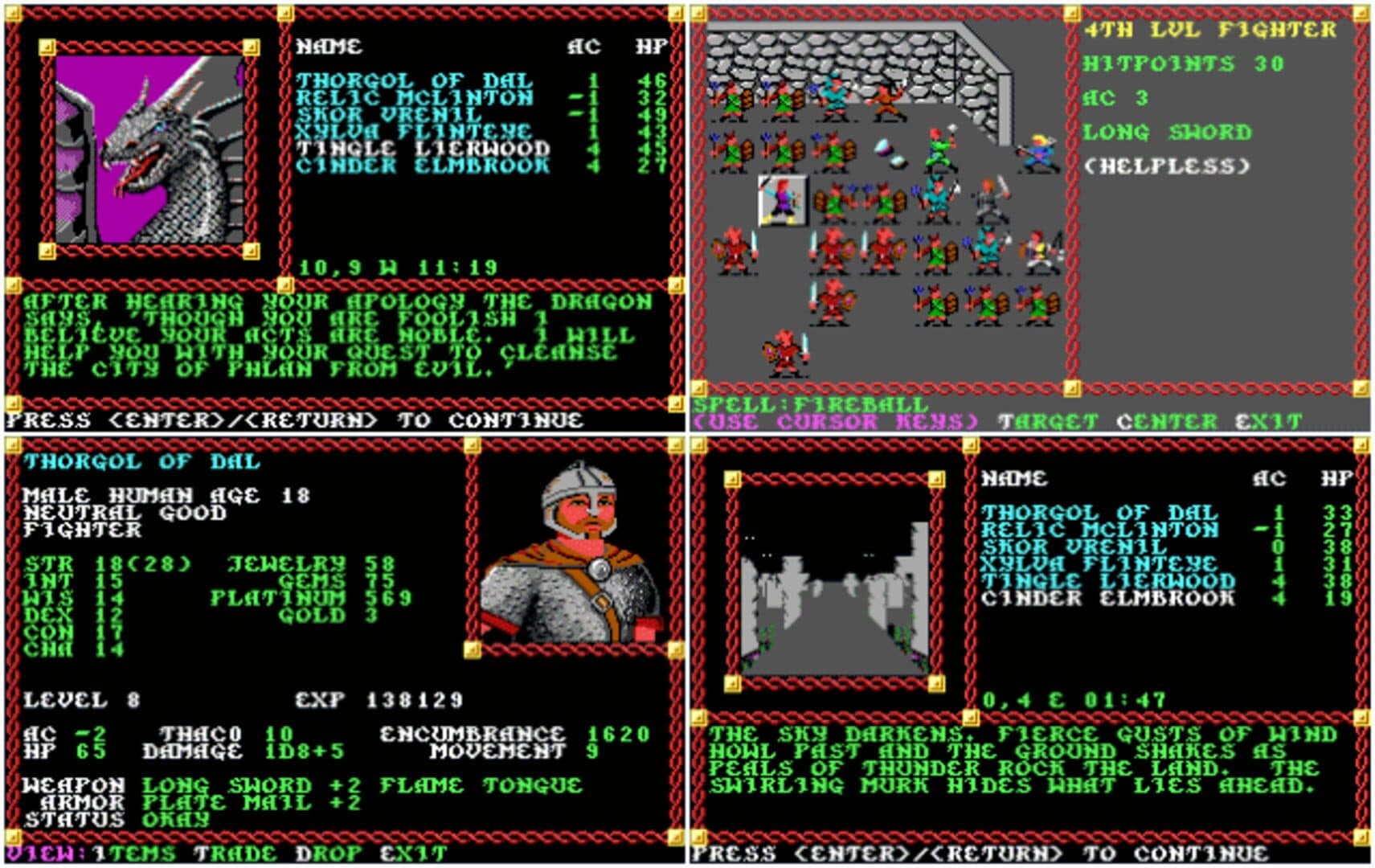 Advanced Dungeons & Dragons: Pool of Radiance screenshot 1