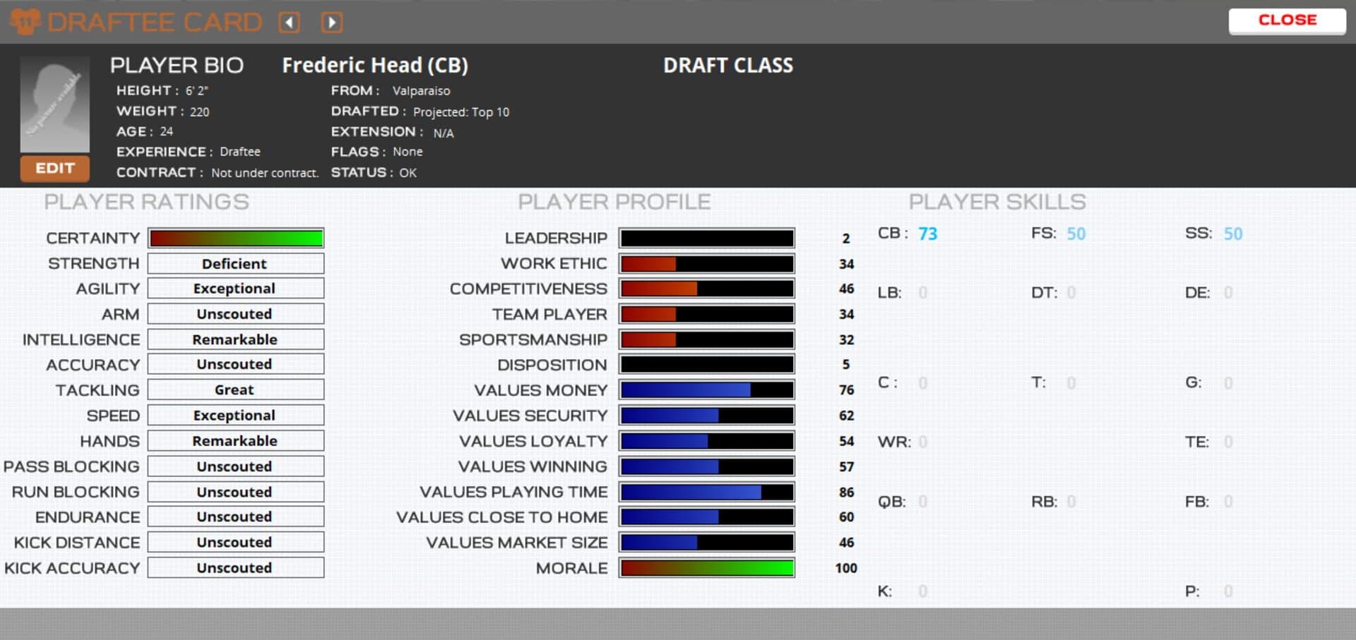 Draft Day Sports: Pro Football 2018 screenshot 6