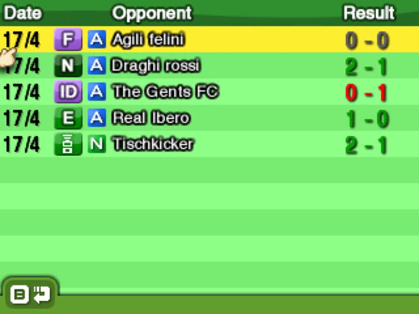 Nintendo Pocket Football Club screenshot 9