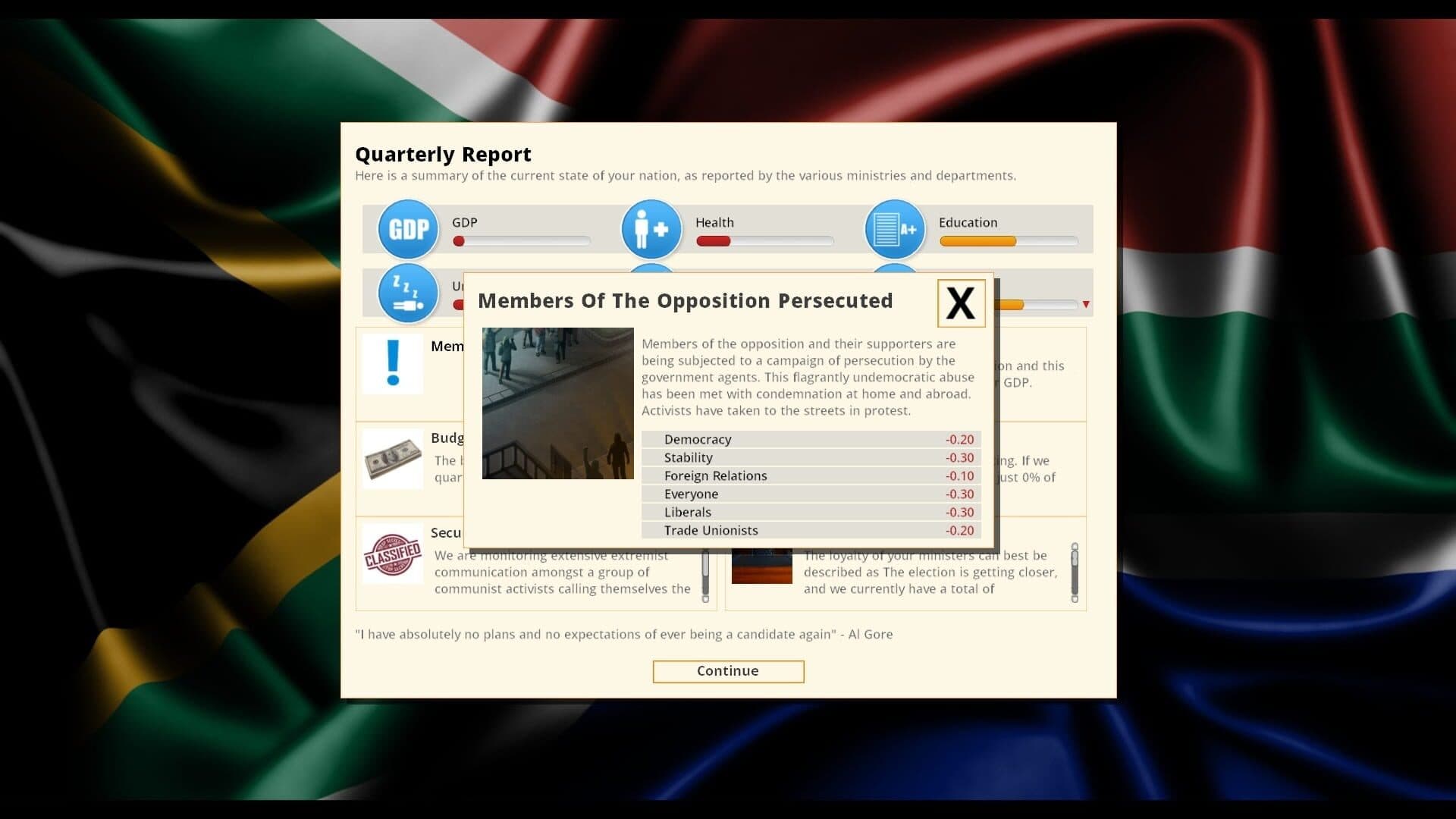 Democracy 3 Africa screenshot 3