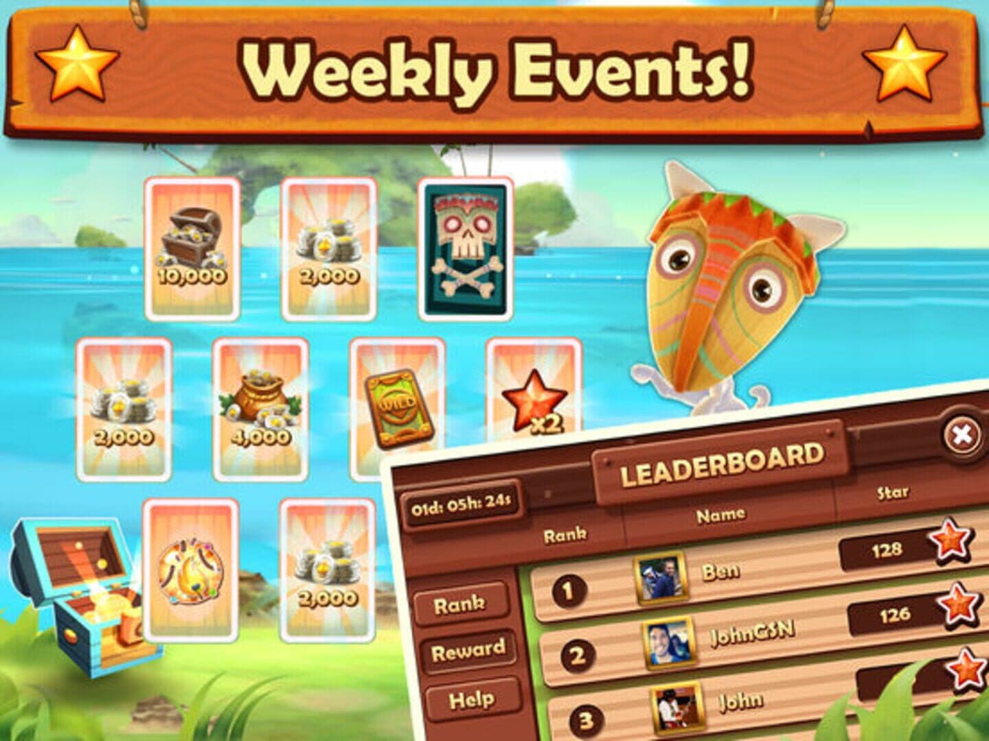 Tiki Solitaire TriPeaks screenshot 9