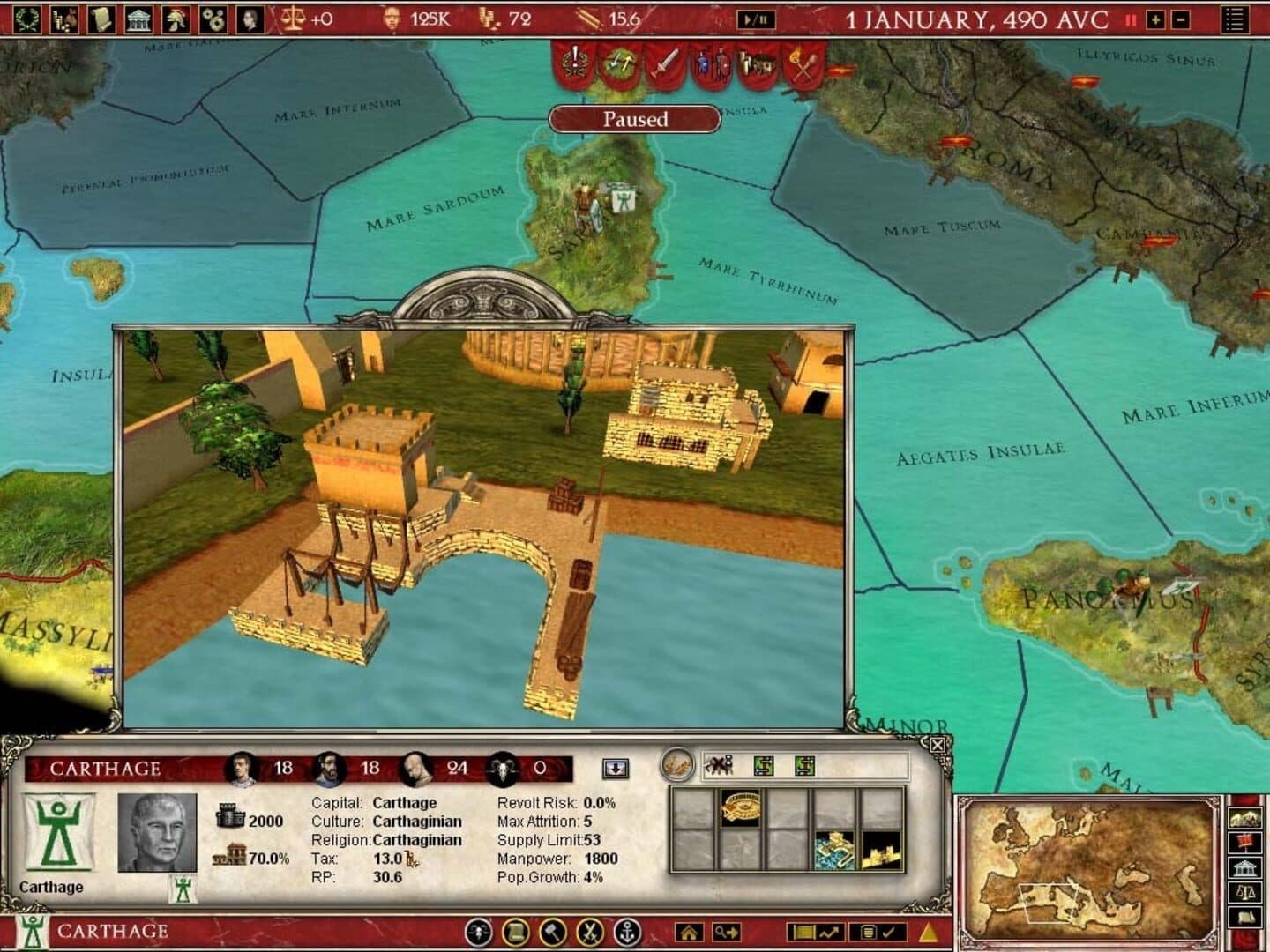 Europa Universalis: Rome - Gold Edition screenshot 1