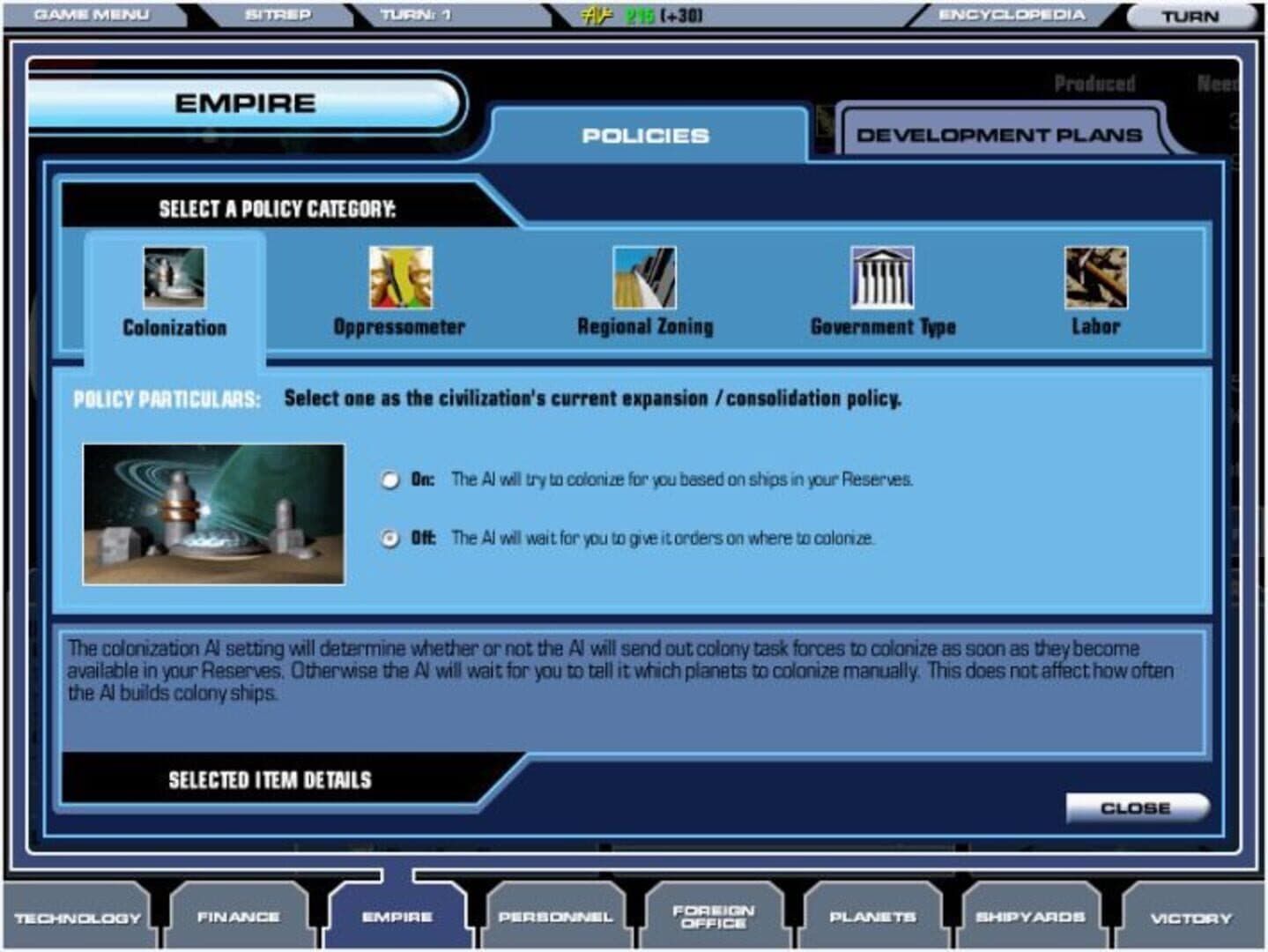 Master of Orion III screenshot 2