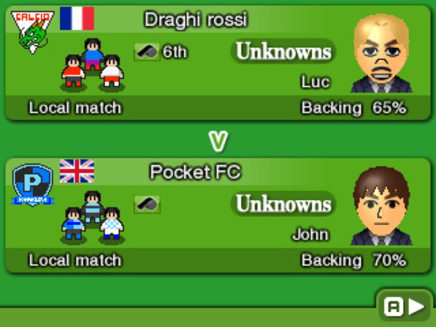 Nintendo Pocket Football Club screenshot 11