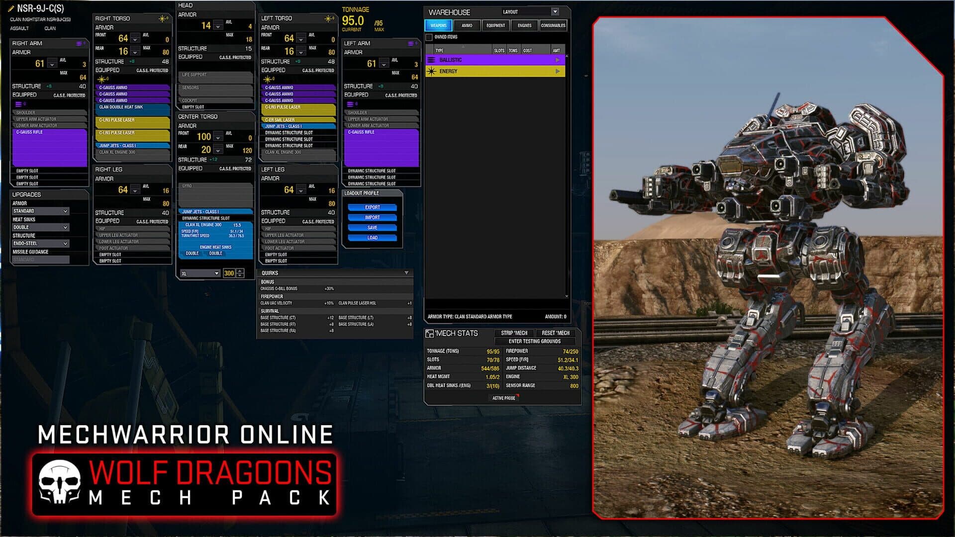 MechWarrior Online: Wolf Dragoons Mech Pack screenshot 4