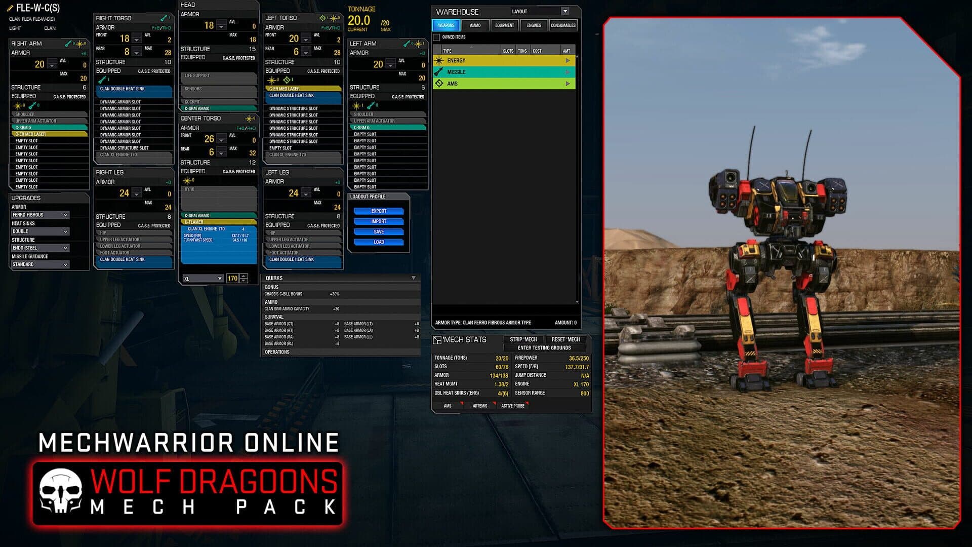 MechWarrior Online: Wolf Dragoons Mech Pack screenshot 8