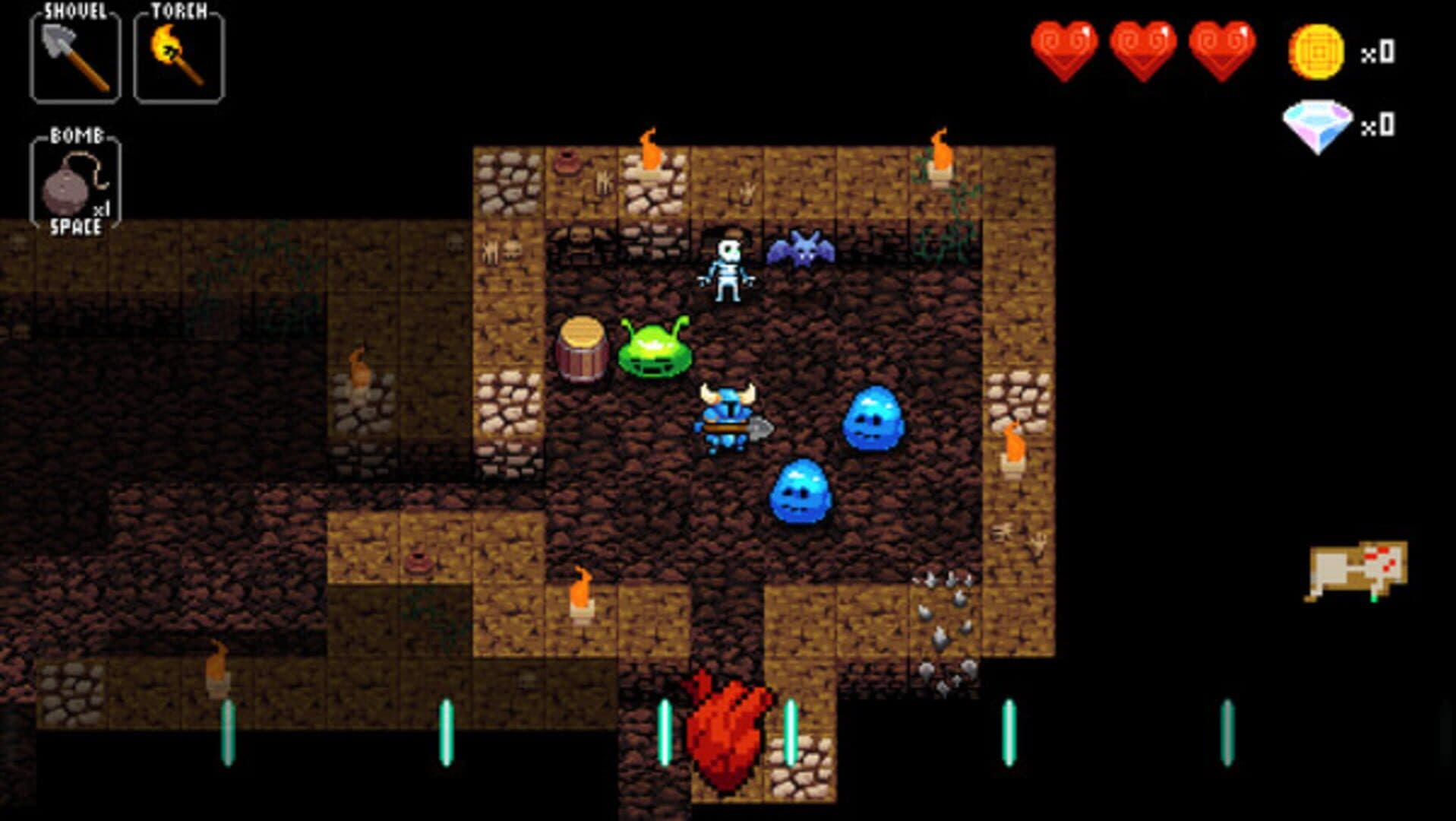 Crypt of the Necrodancer: Shovel Knight screenshot 2
