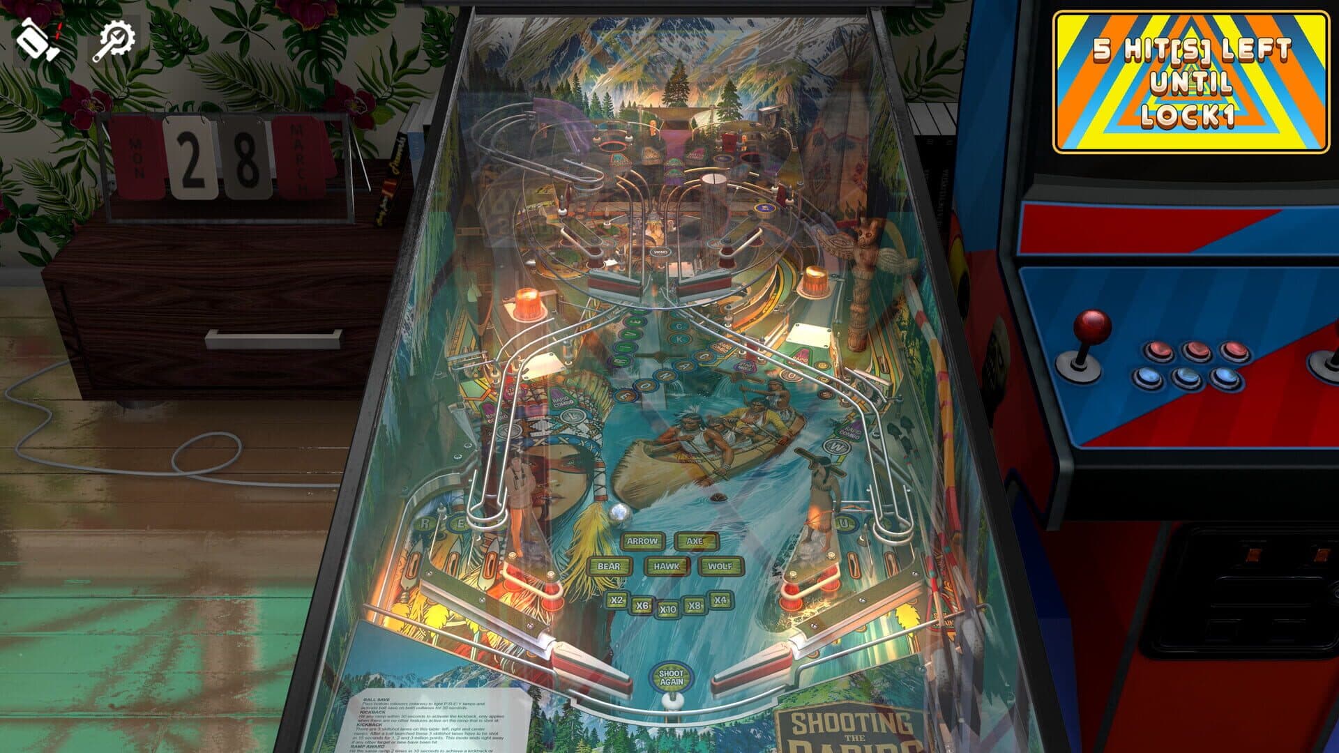 Zaccaria Pinball: Shooting the Rapids Deluxe Pinball Table screenshot 1