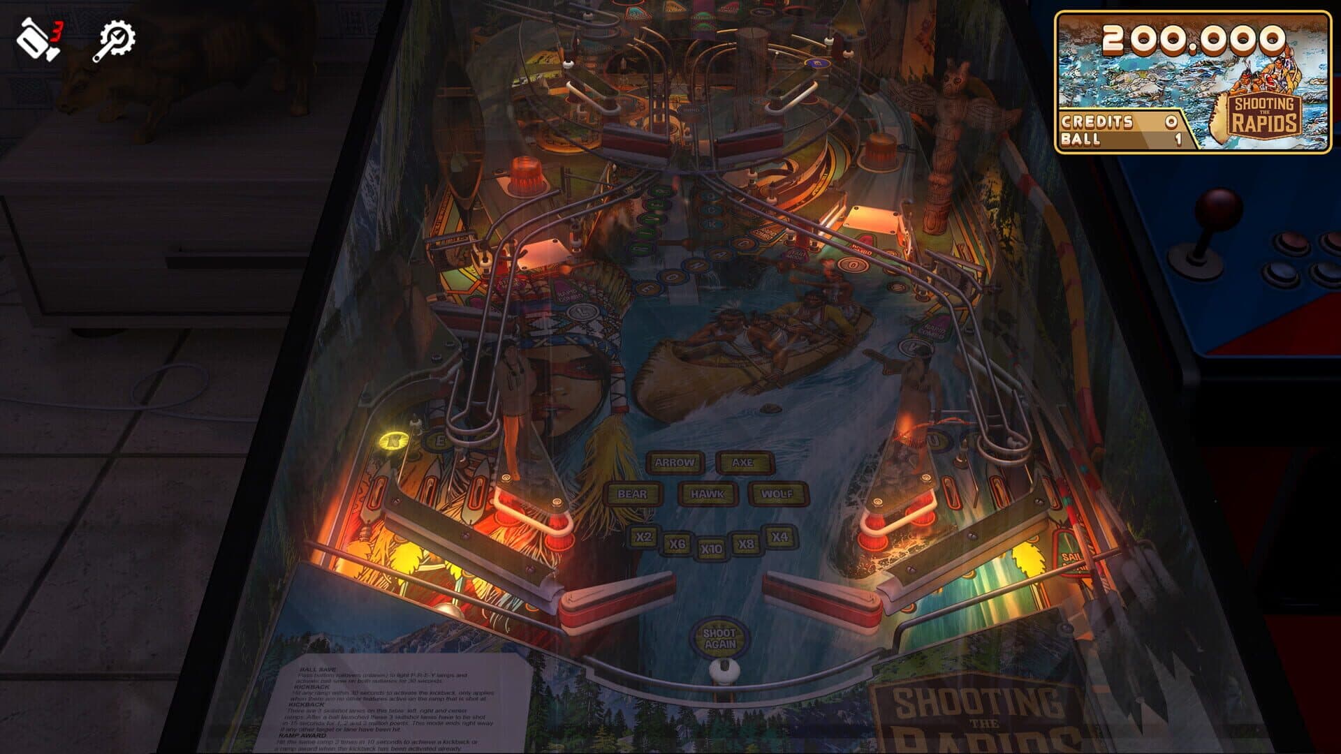 Zaccaria Pinball: Shooting the Rapids Deluxe Pinball Table screenshot 4