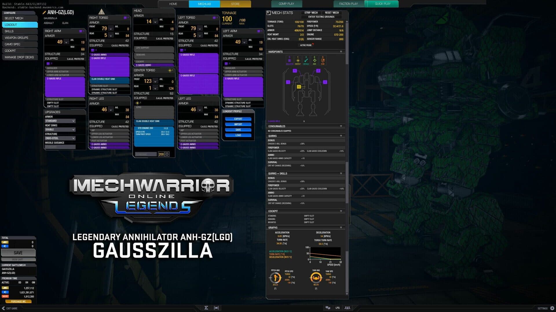 MechWarrior Online: Gausszilla Legendary Mech Pack screenshot 3