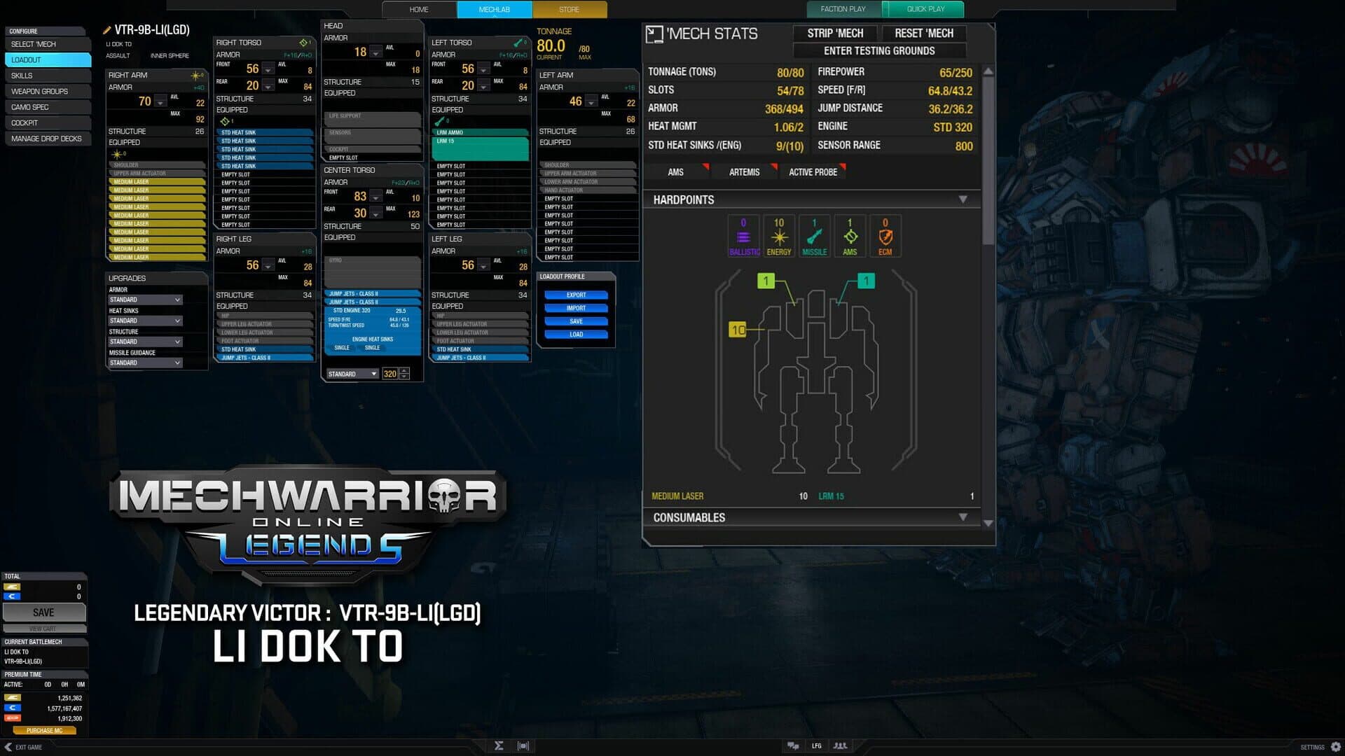 MechWarrior Online: Li Dok To Legendary Mech Pack screenshot 3
