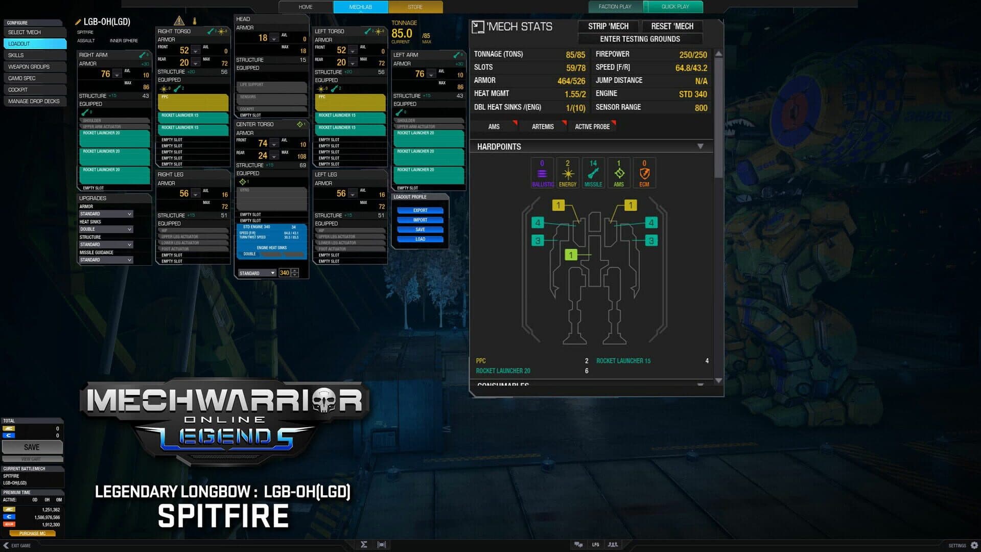 MechWarrior Online: Spitfire Legendary Mech Pack screenshot 3