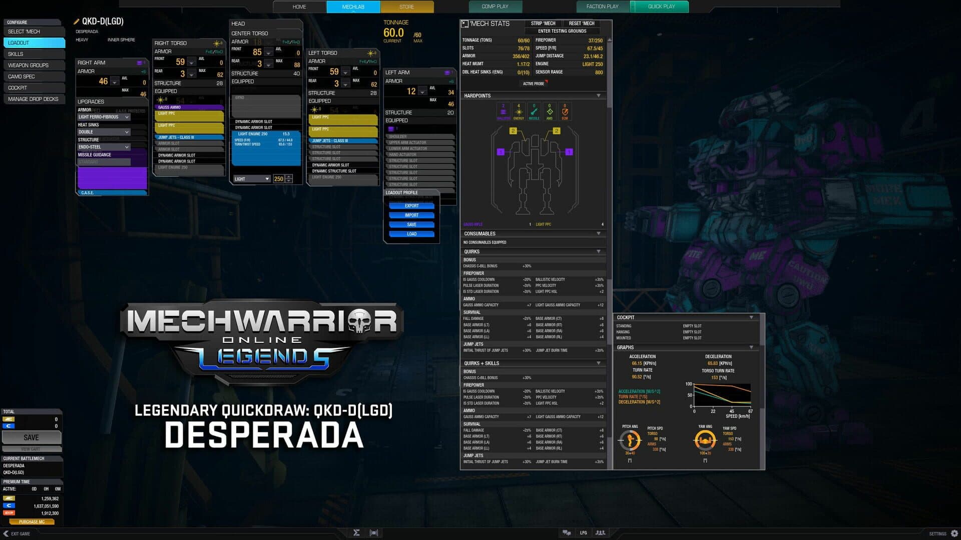 MechWarrior Online: Desperada Legendary Mech Pack screenshot 2