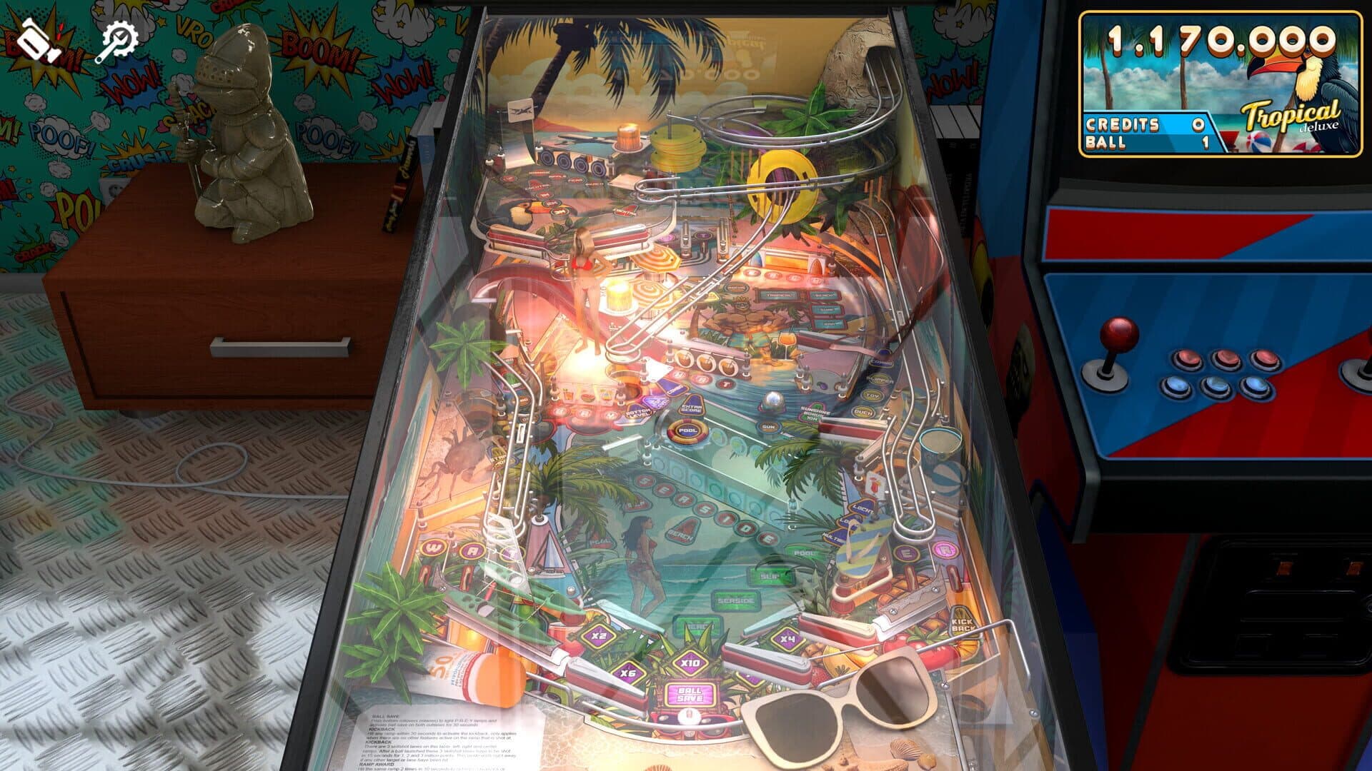 Zaccaria Pinball: Tropical Deluxe Pinball Table screenshot 3