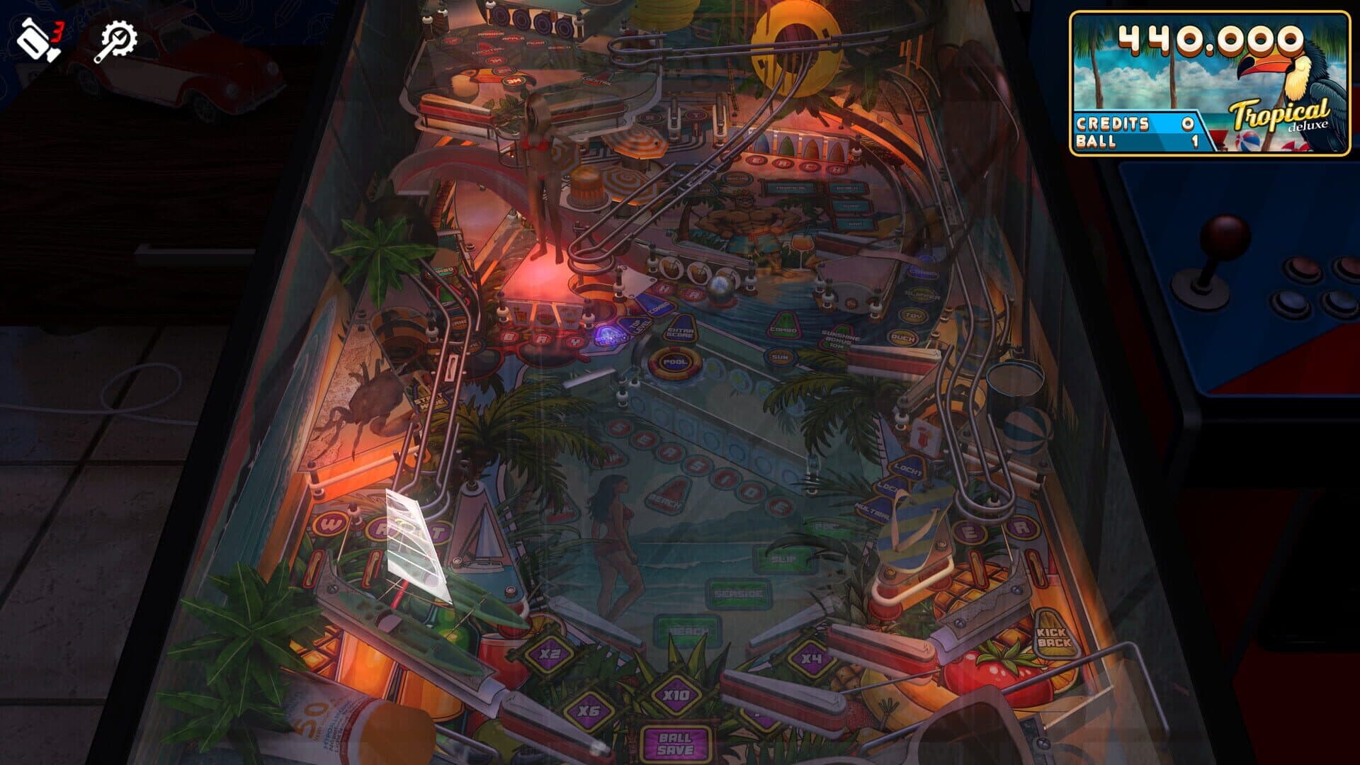 Zaccaria Pinball: Tropical Deluxe Pinball Table screenshot 4