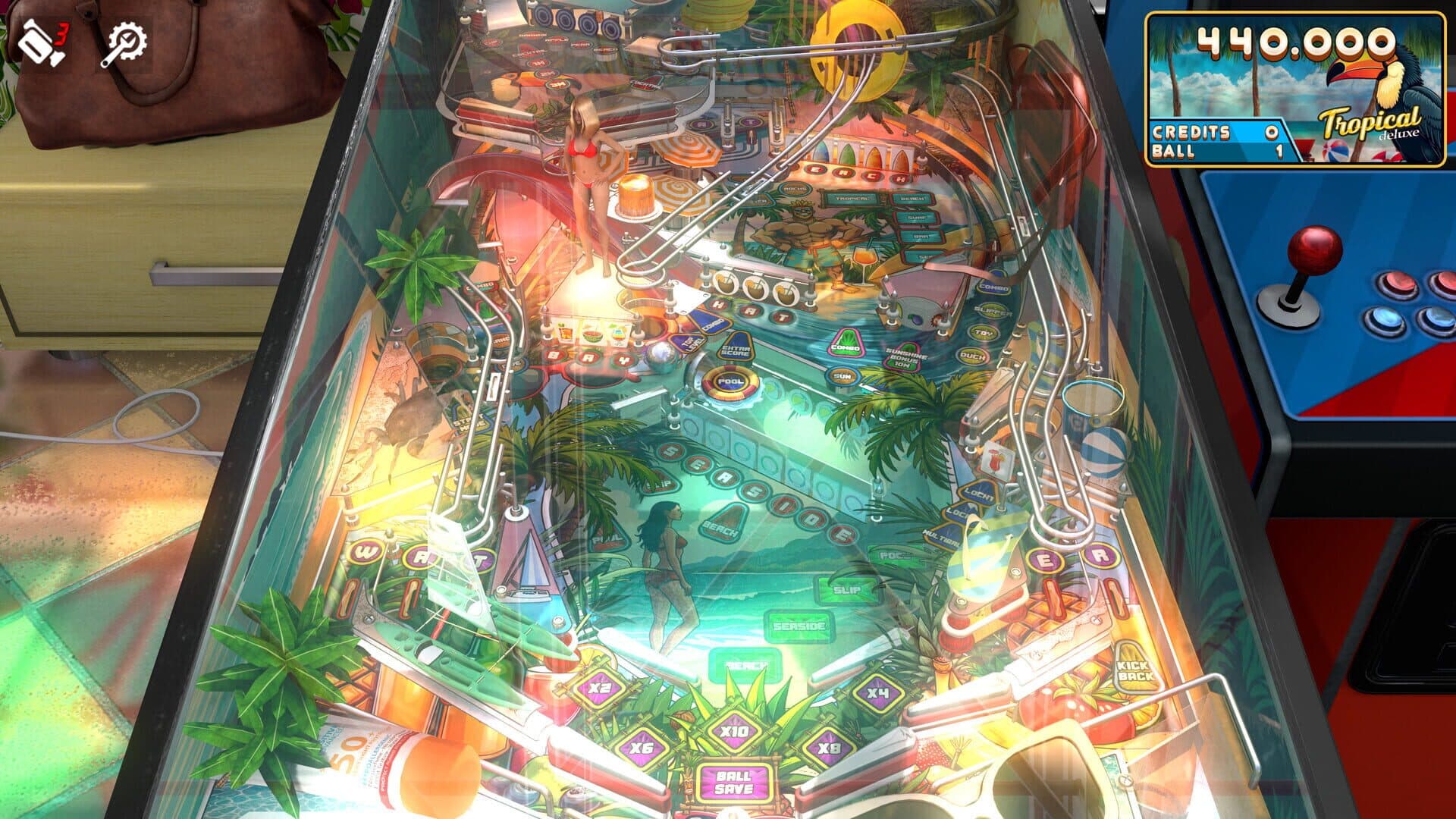 Zaccaria Pinball: Tropical Deluxe Pinball Table screenshot 5
