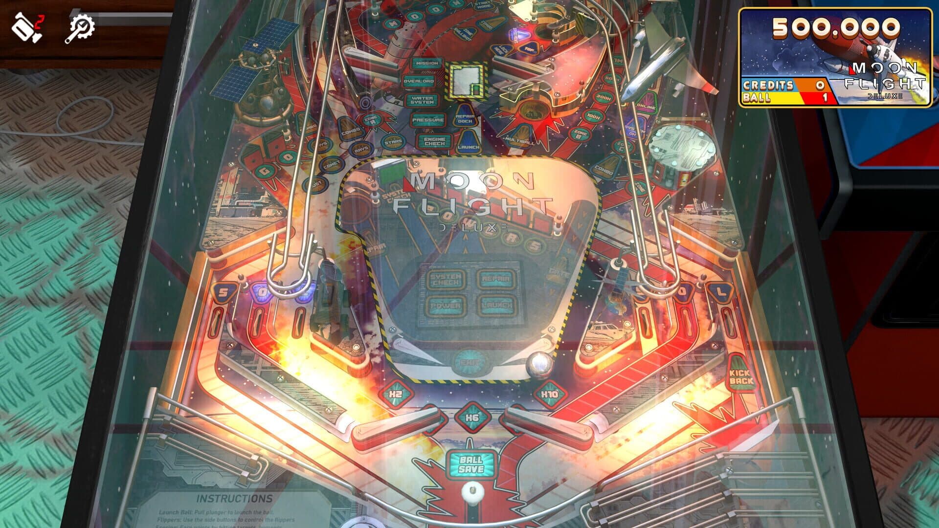 Zaccaria Pinball: Moon Flight Deluxe Pinball Table screenshot 3
