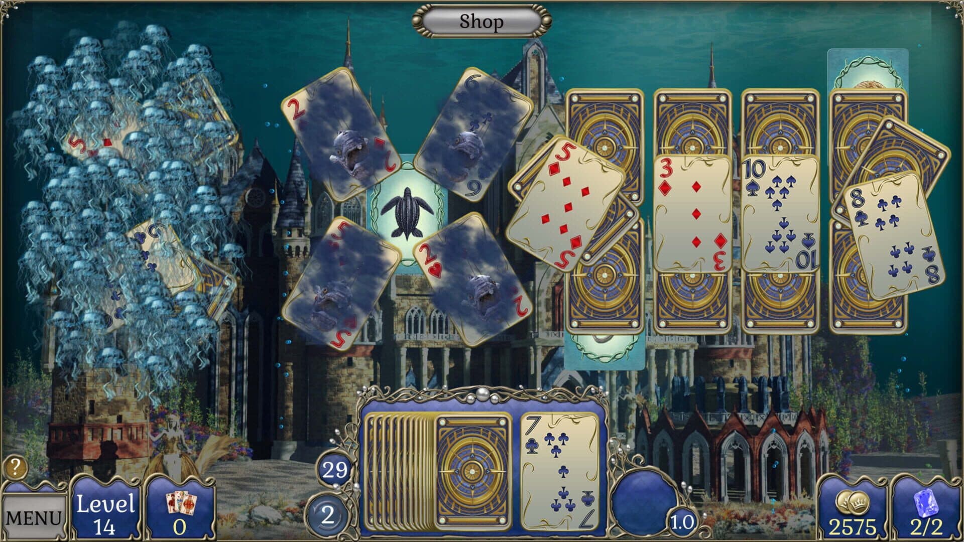 Jewel Match Atlantis Solitaire 5: Collector's Edition screenshot 1