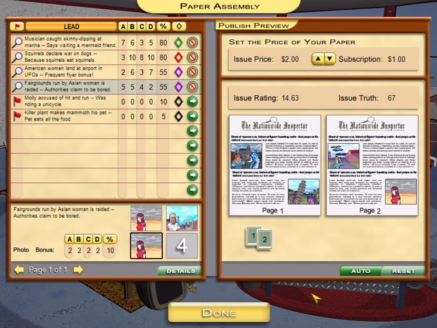 Tabloid Tycoon screenshot 3