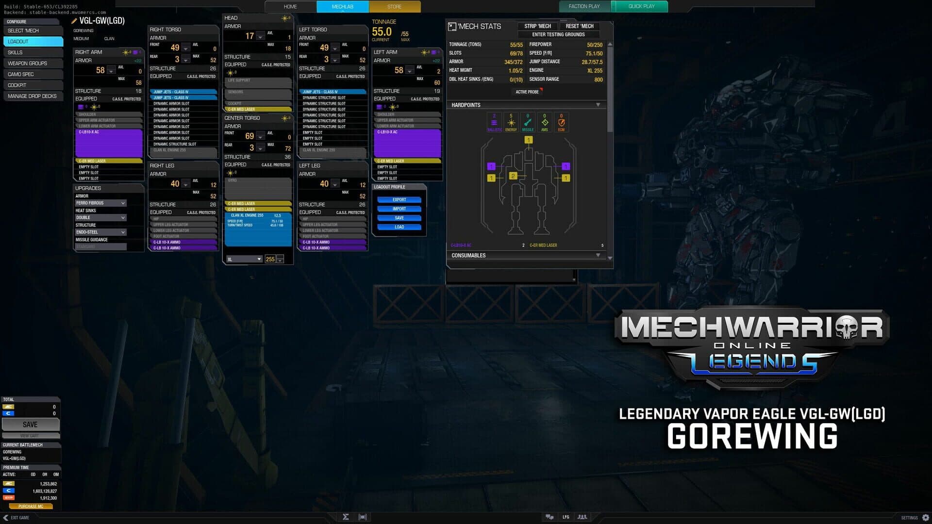 MechWarrior Online: Gorewing Legendary Mech Pack screenshot 3