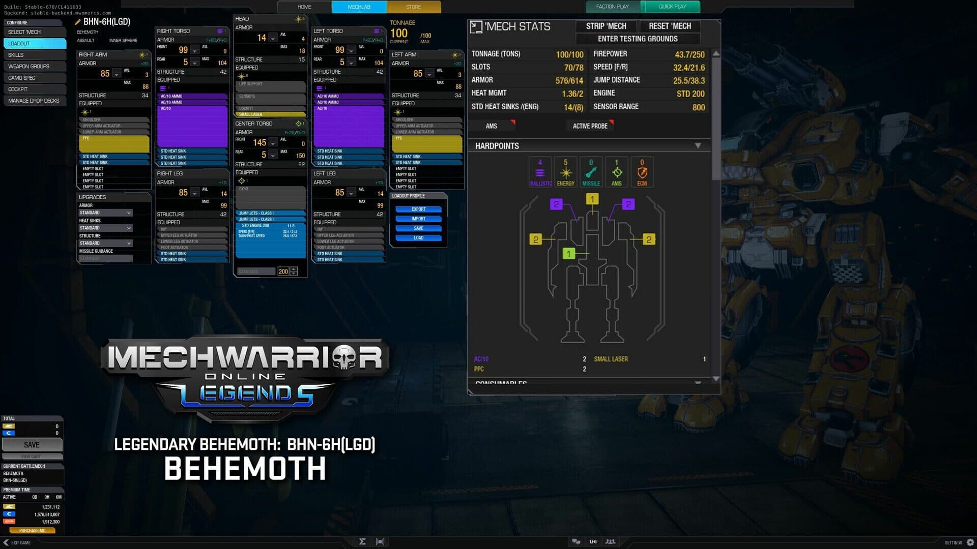 MechWarrior Online: Behemoth Legendary Mech Pack screenshot 5