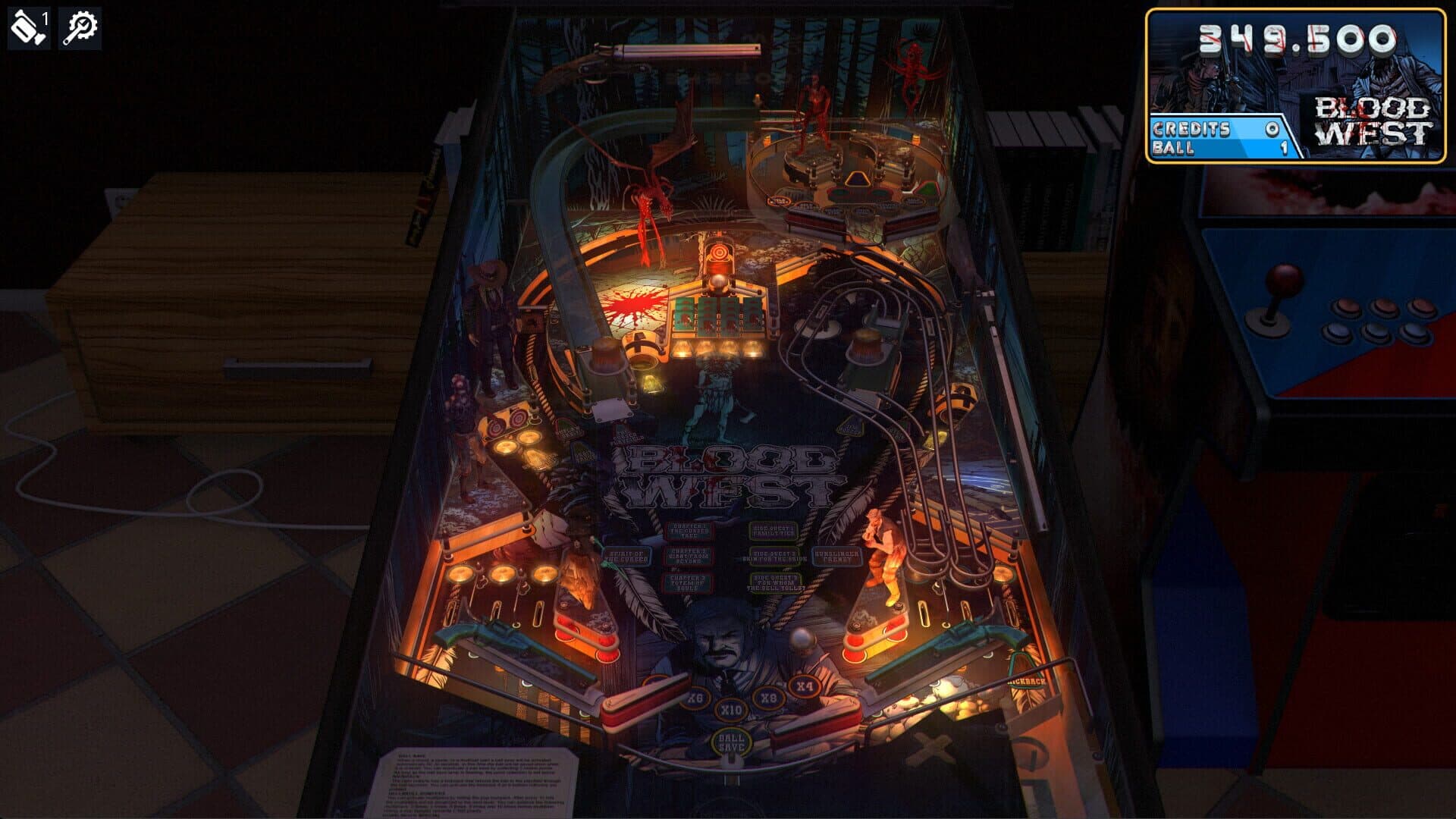 Zaccaria Pinball: Blood West Table Pack screenshot 3