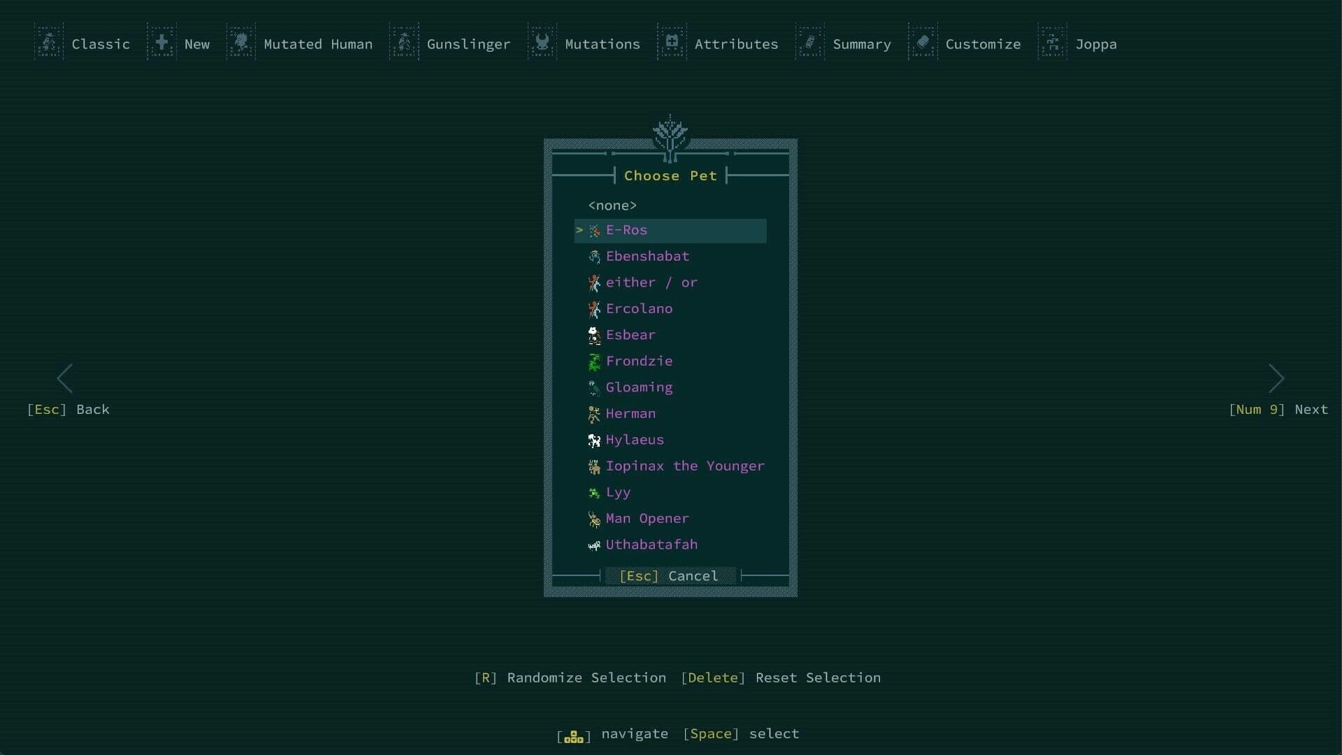Caves of Qud: Pets of Harvest Dawn screenshot 2