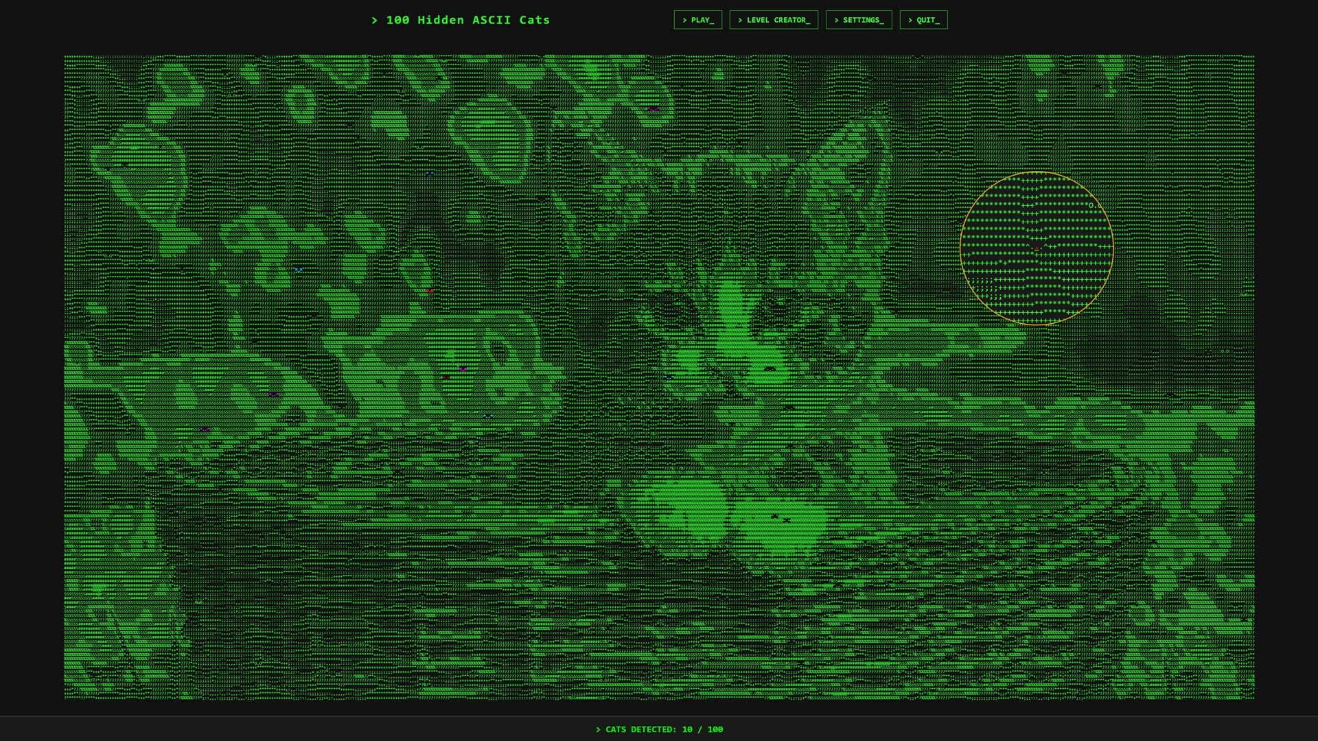 100 Hidden ASCII Cats screenshot 4
