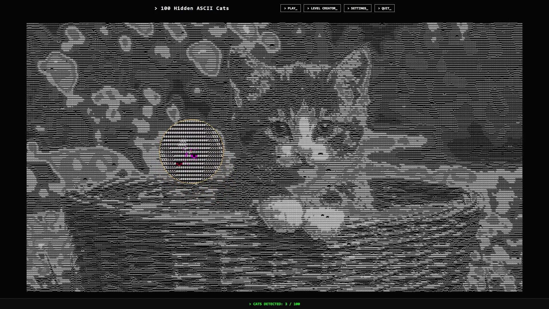 100 Hidden ASCII Cats screenshot 6