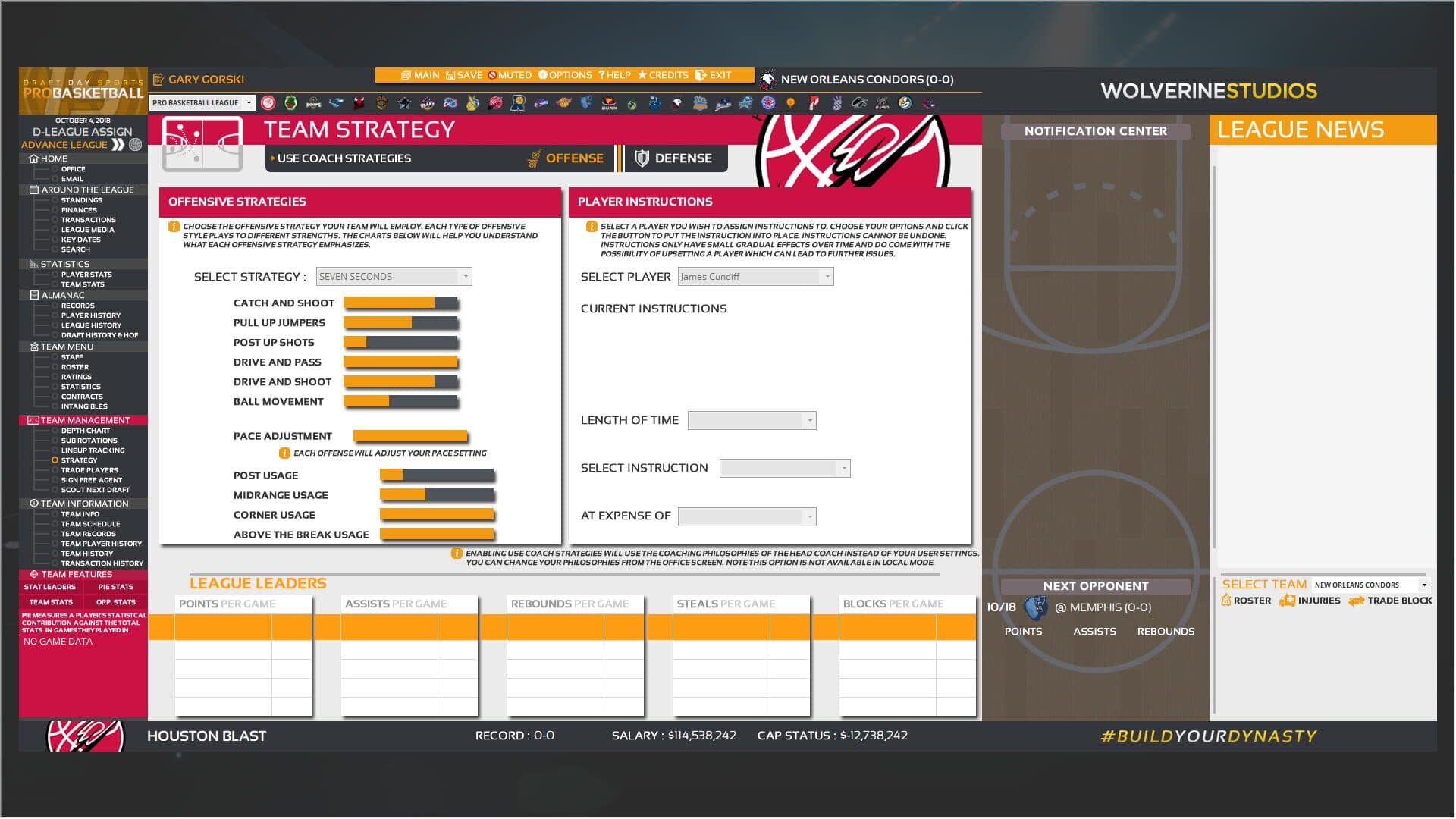 Draft Day Sports: Pro Basketball 2019 screenshot 4