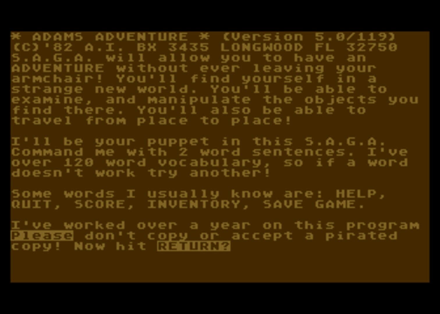 Scott Adams' Graphic Adventure #6: Strange Odyssey screenshot 2