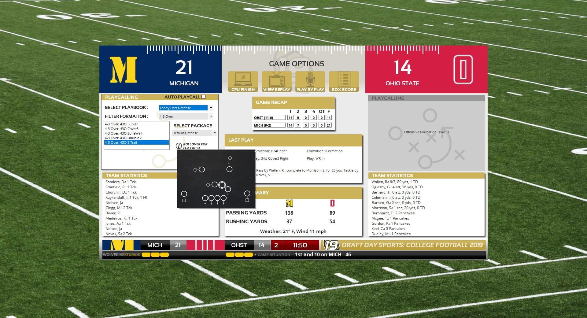 Draft Day Sports: College Football 2019 screenshot 6