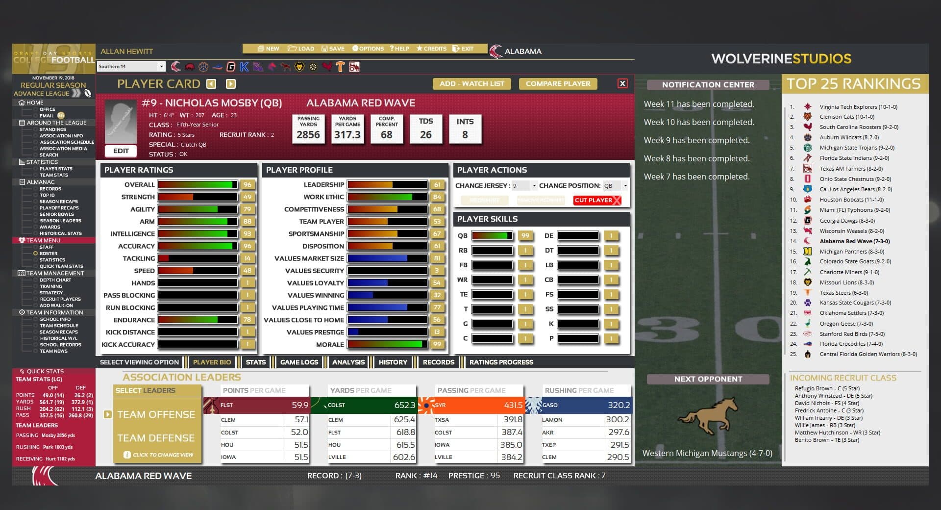 Draft Day Sports: College Football 2019 screenshot 3