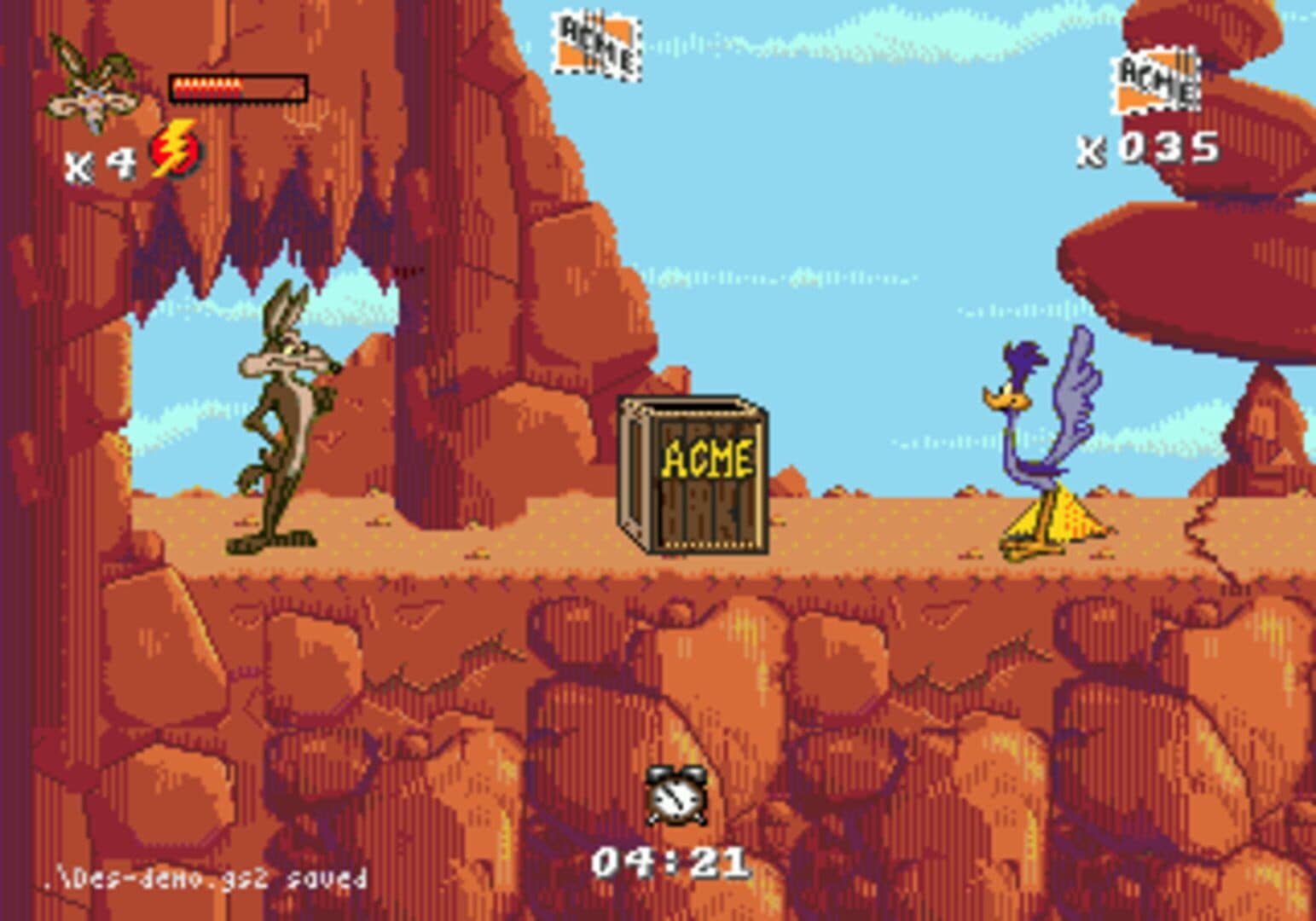 Desert Demolition Starring Road Runner and Wile E. Coyote screenshot 3