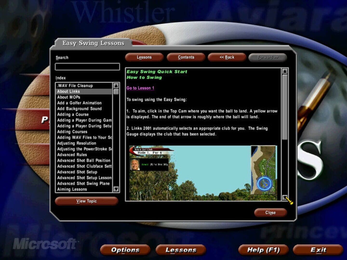 Links 2001 screenshot 2