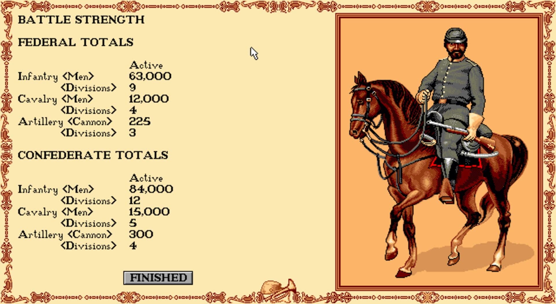 Edward Grabowski's: The Blue & The Gray screenshot 1