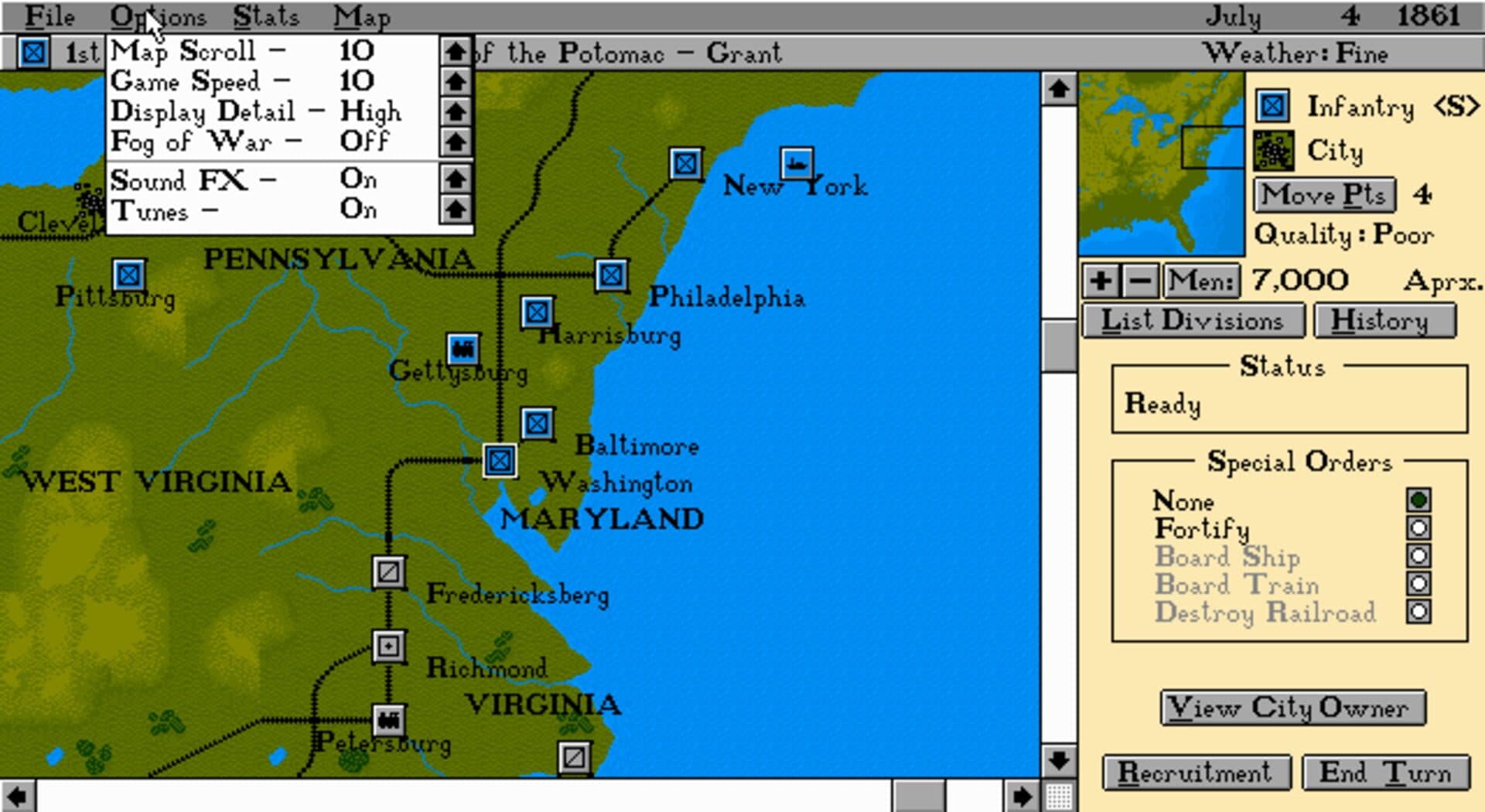 Edward Grabowski's: The Blue & The Gray screenshot 3