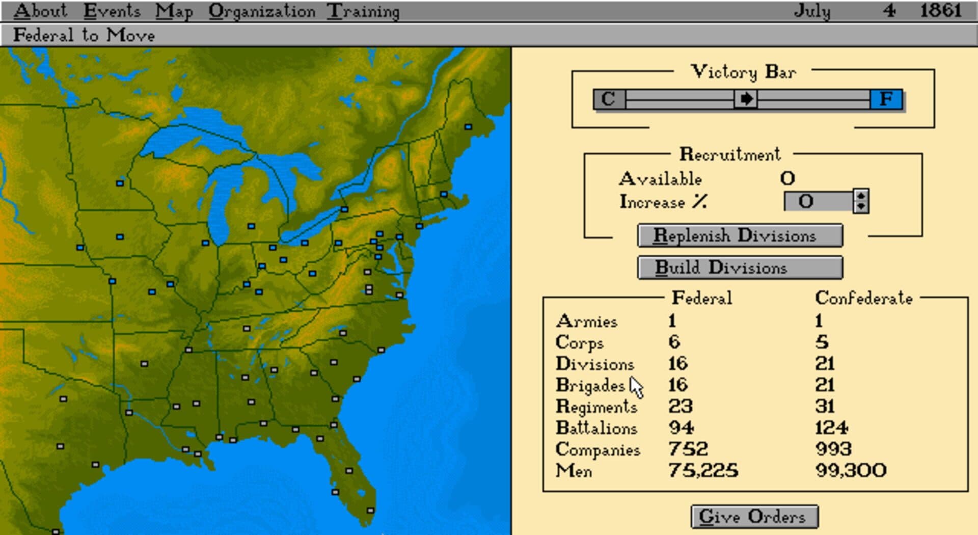 Edward Grabowski's: The Blue & The Gray screenshot 2