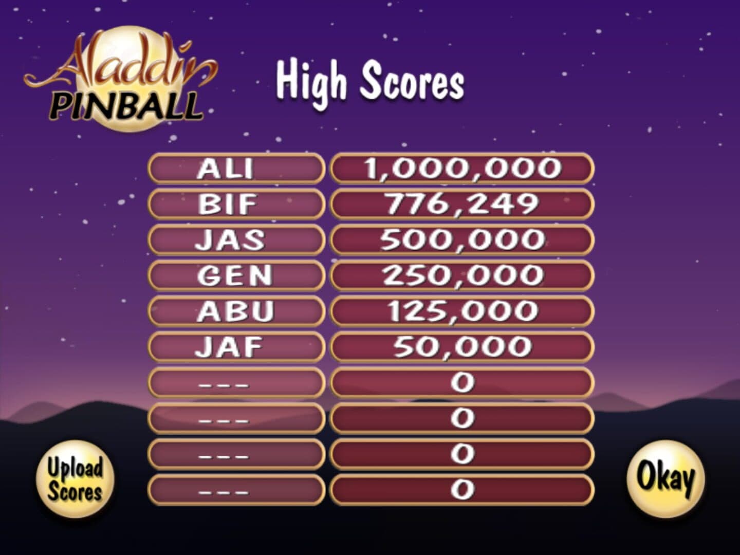 Aladdin Pinball screenshot 10